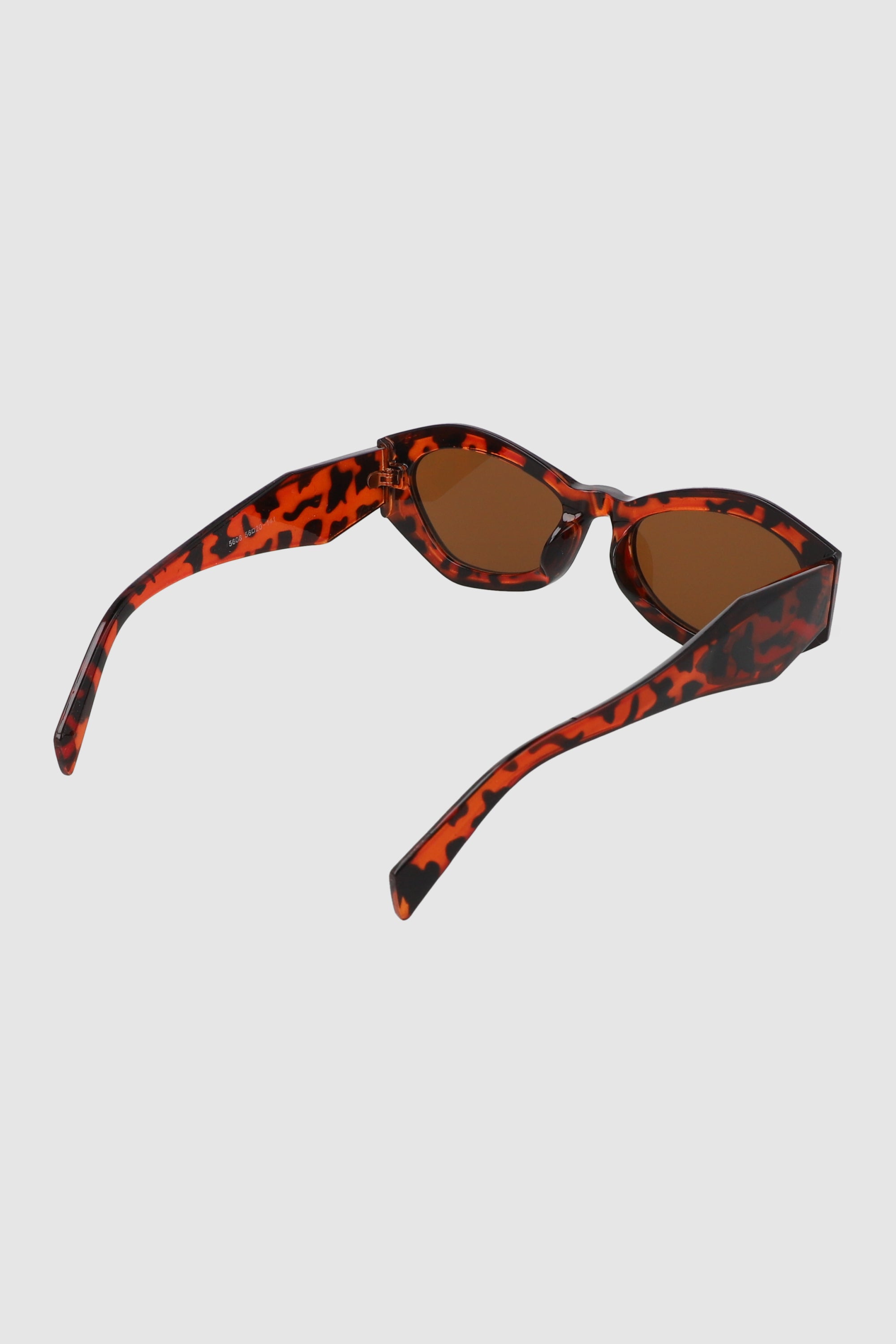 Lentes ovalados armazón alargados CAFE