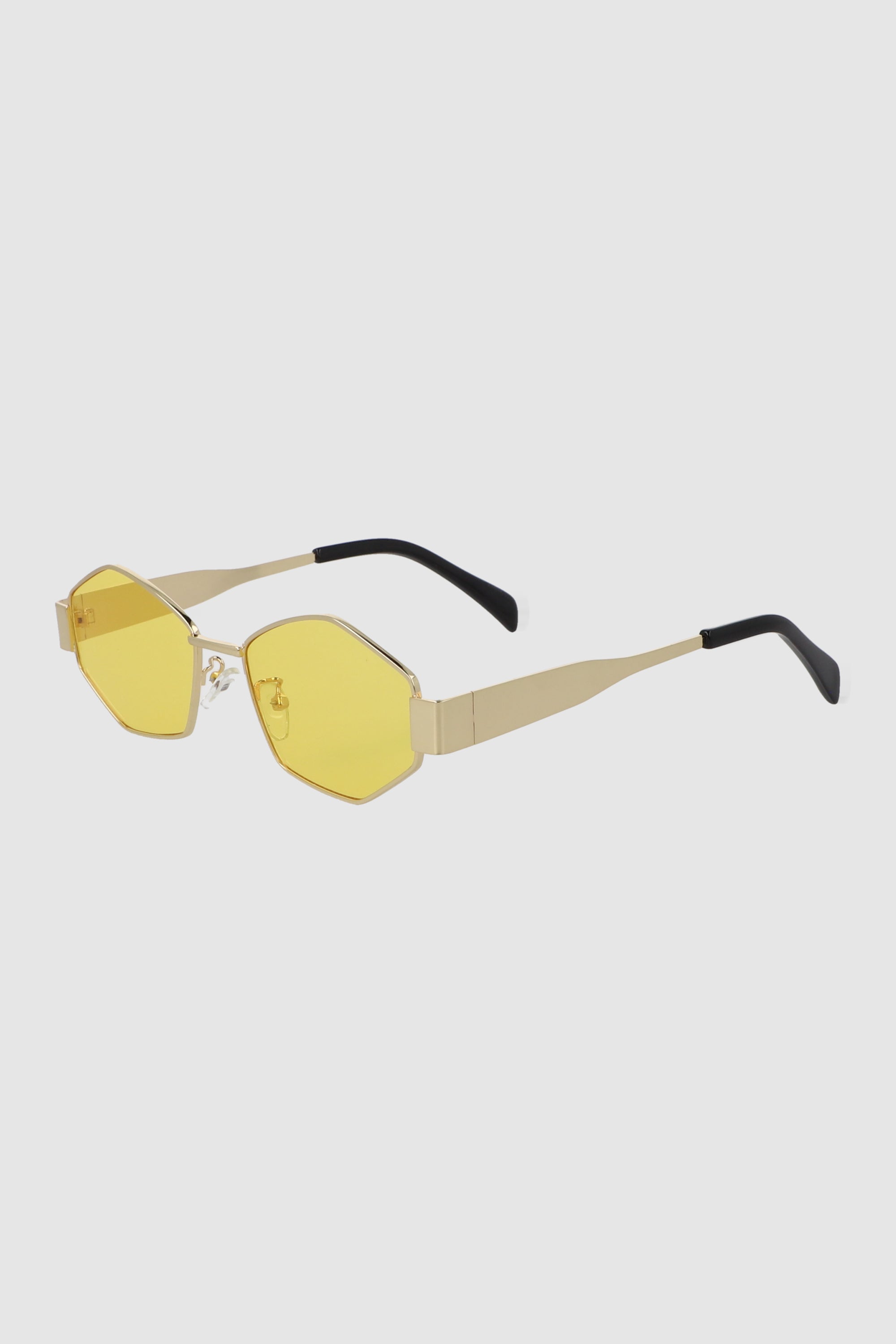 Lentes alargados hexagonales AMARILLO