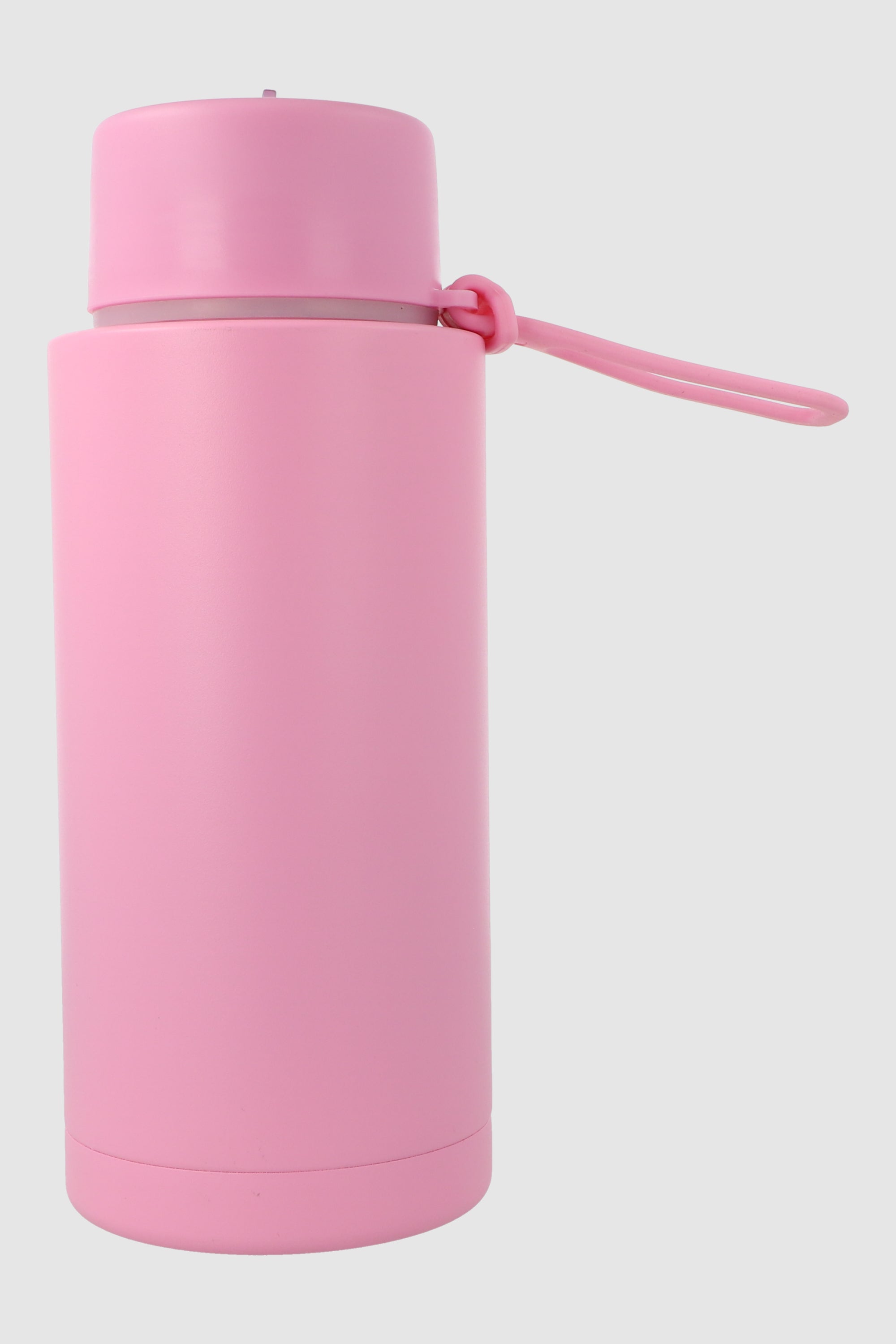 Termo acero monocolor popote 1000 ml ROSA