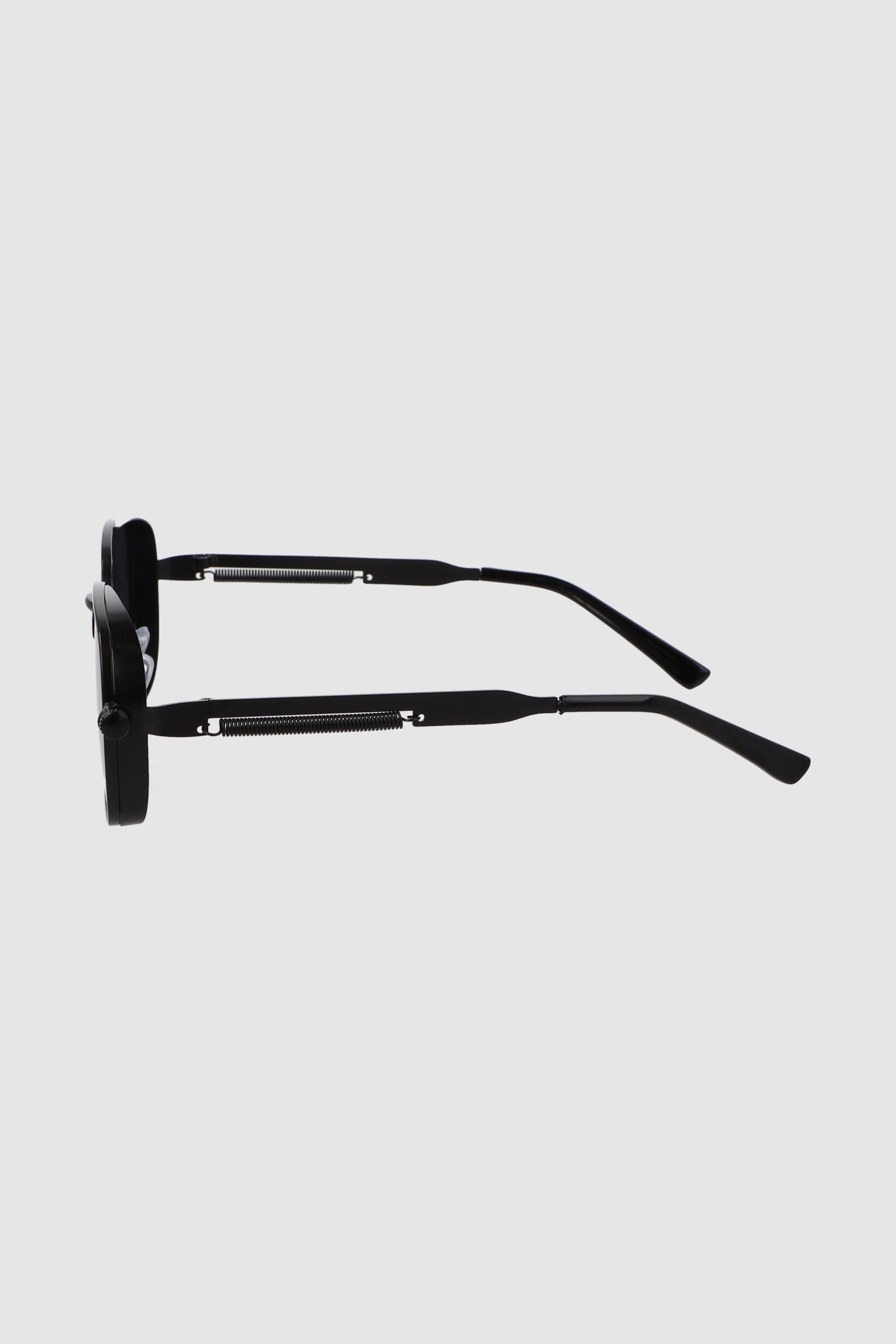 Lentes cuadrados armazón ancho metal NEGRO