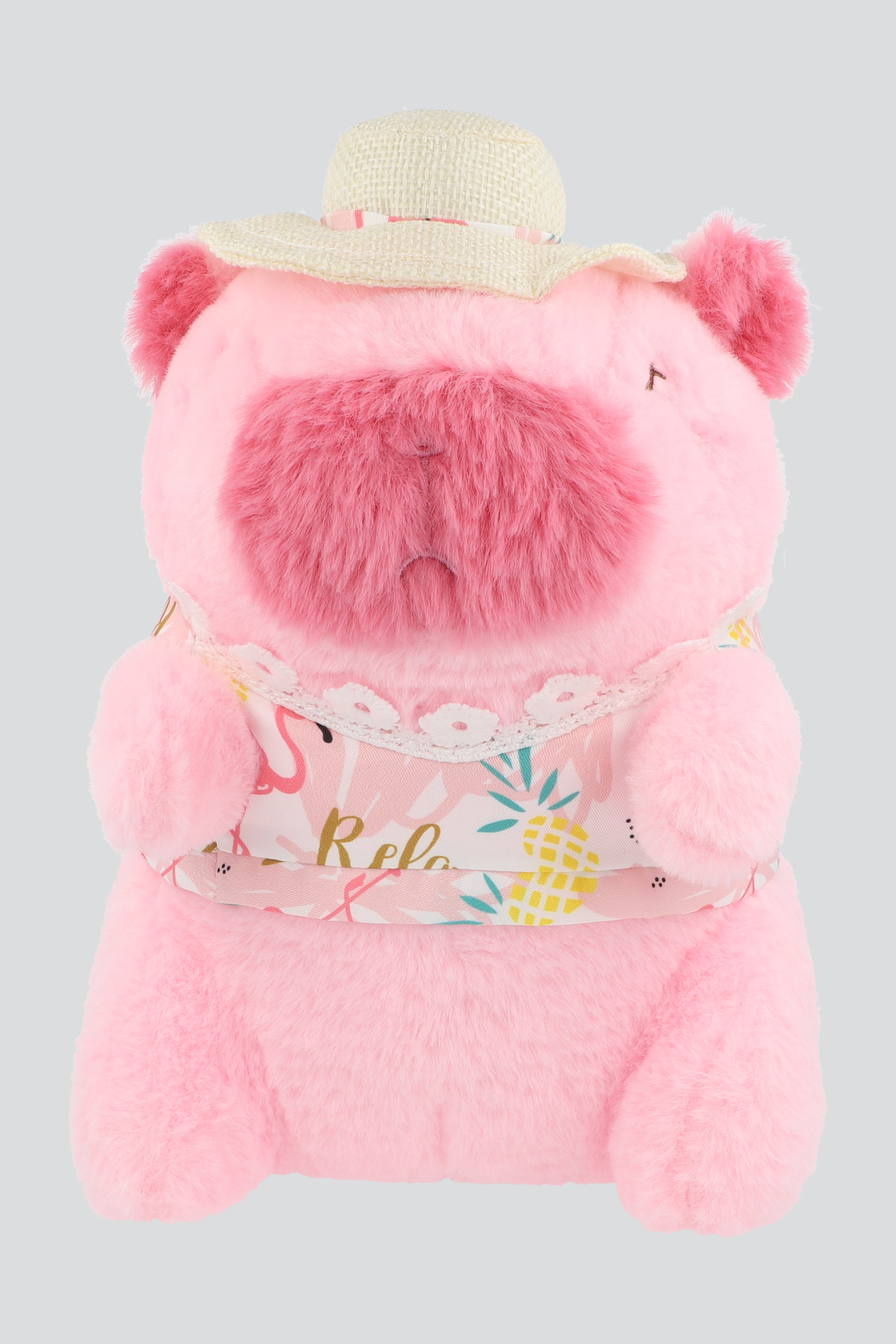 Peluche capibara vacacion ROSA