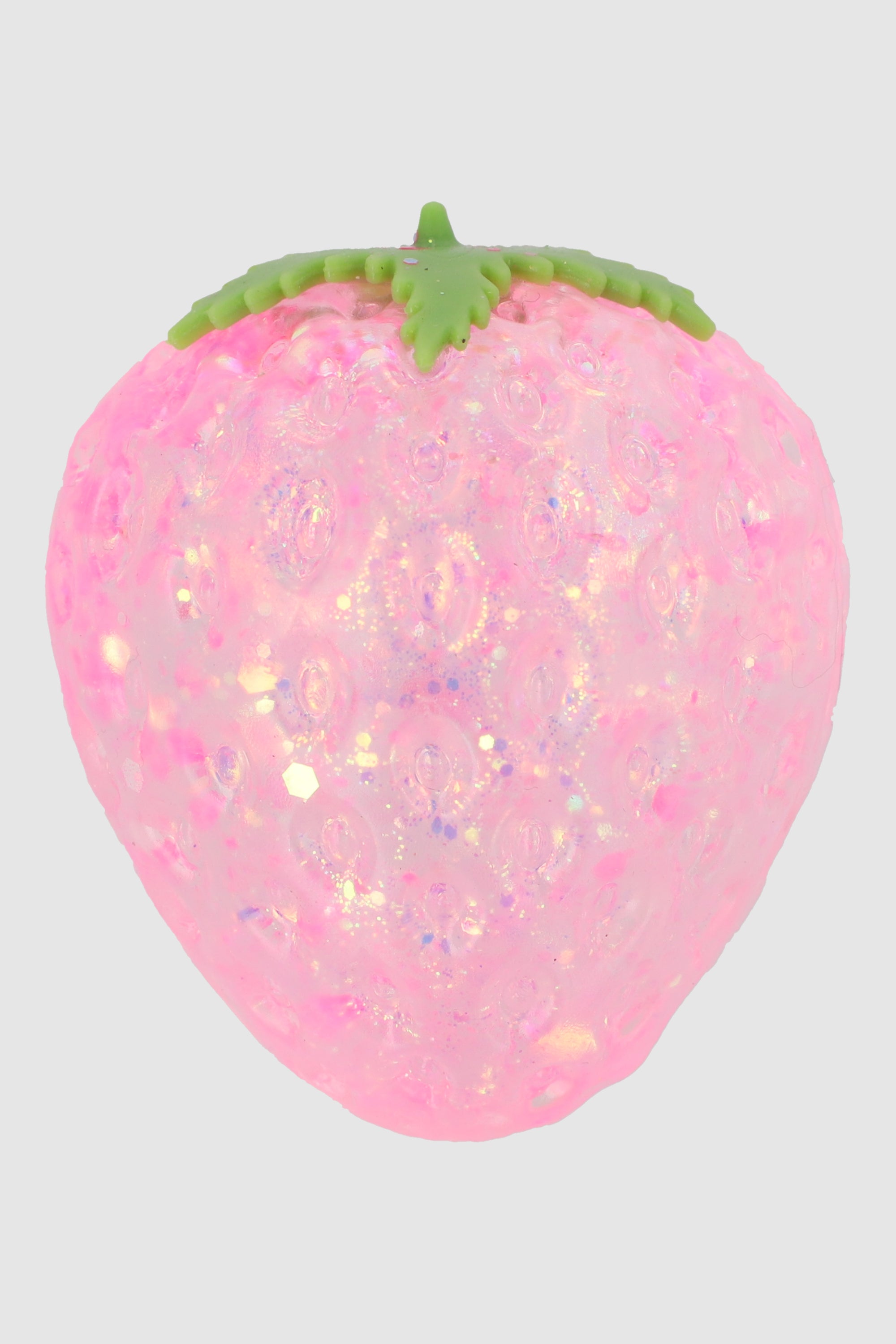 Squishy fresa glitter ROSA