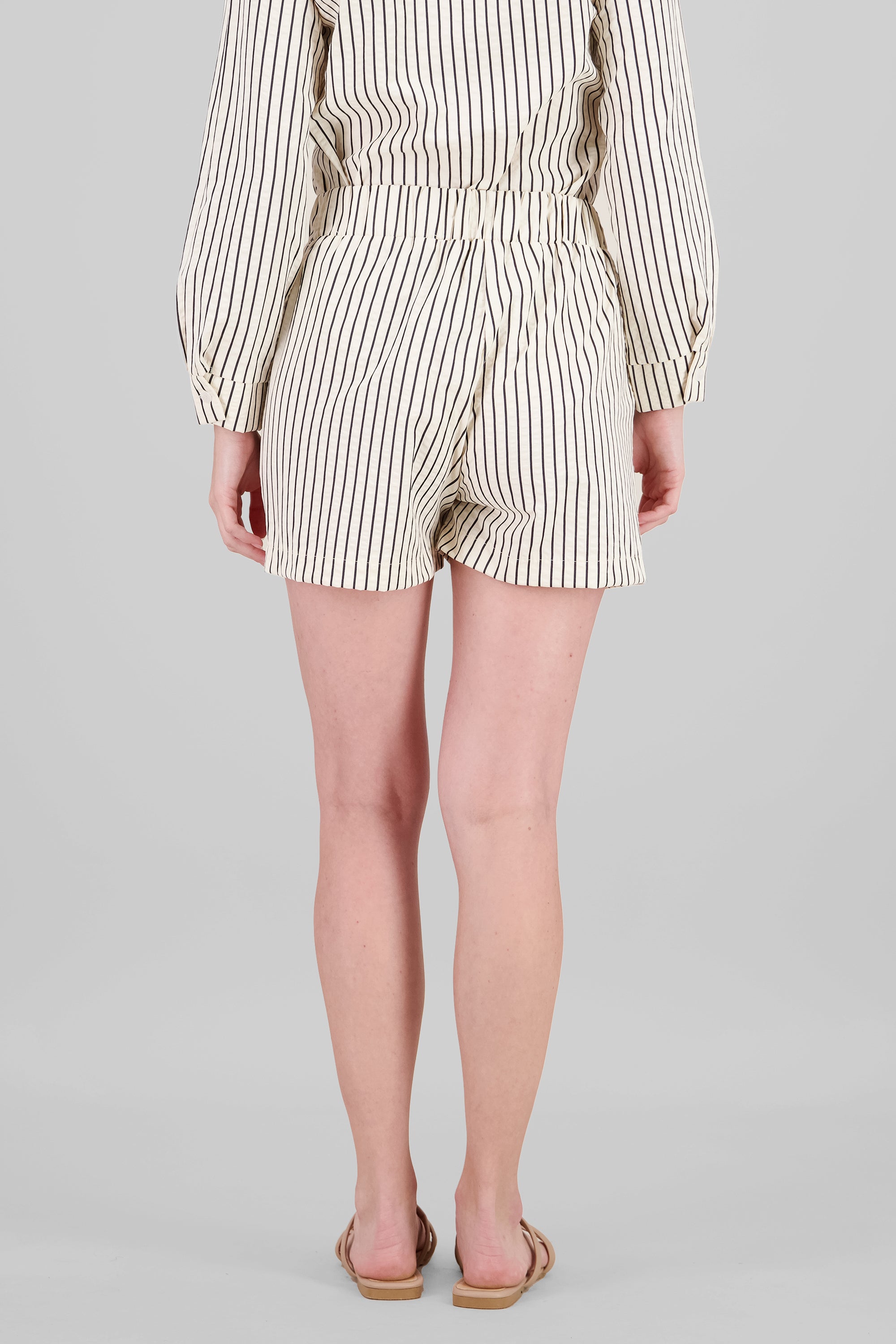 Short boxer estampado rayas textura BLANCO COMBO