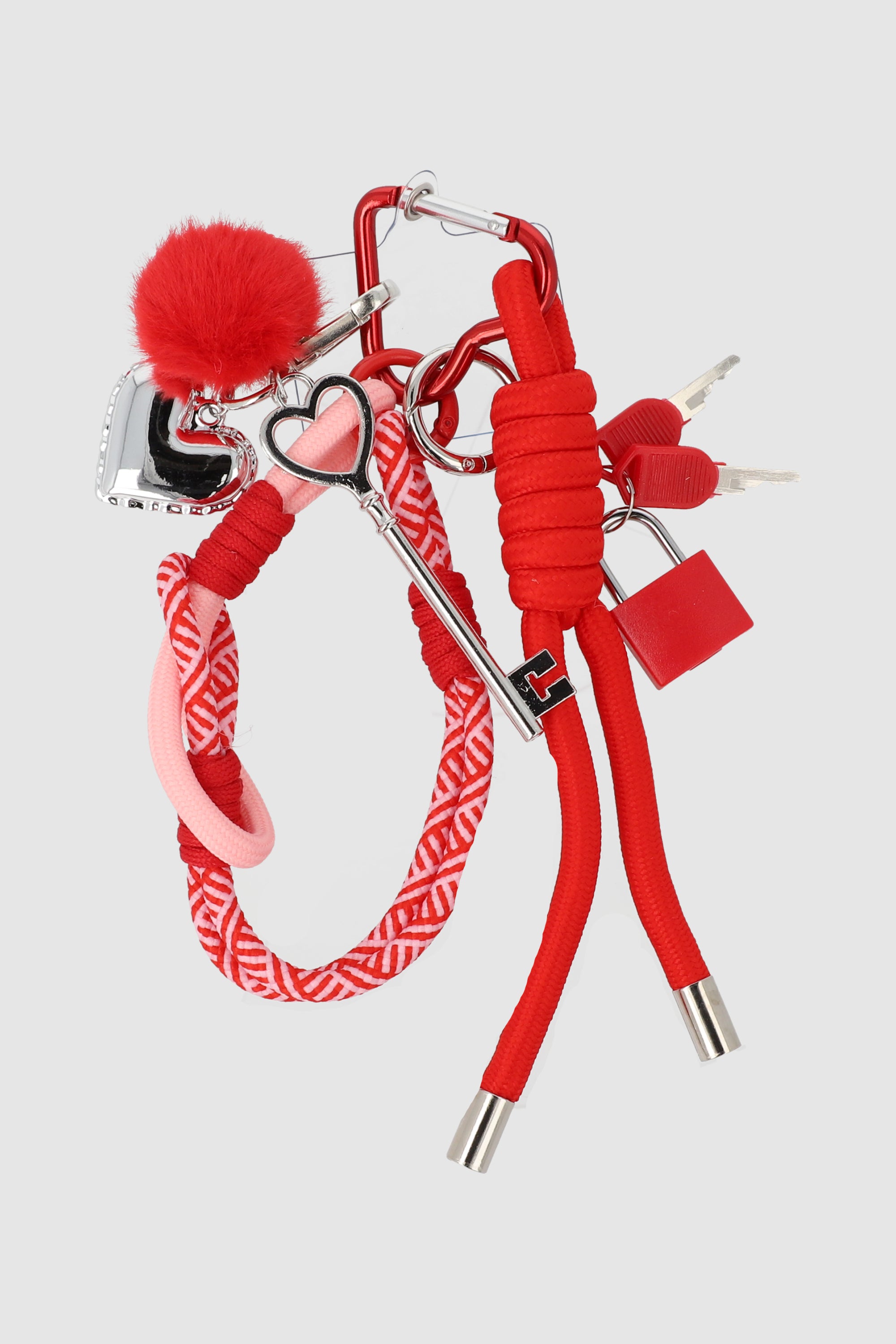 Charm corazon candado ROJO