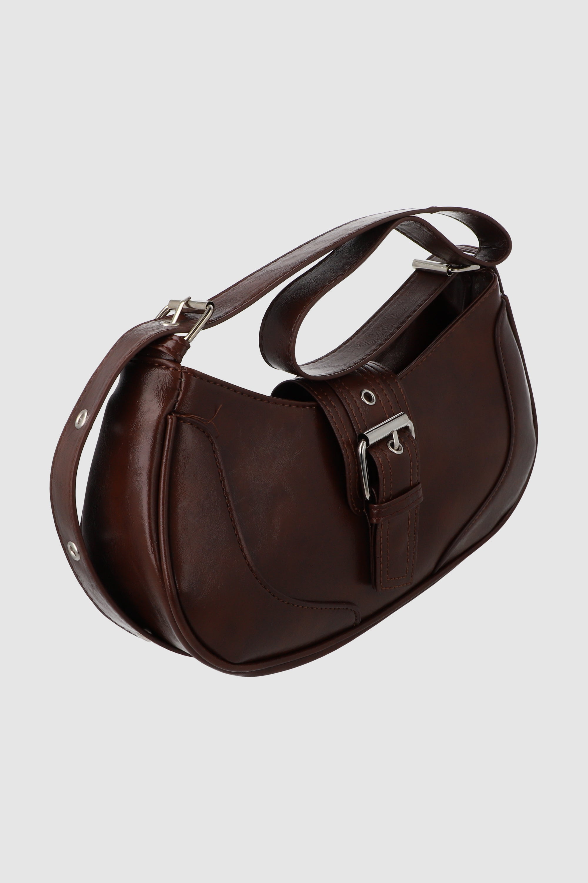 Bolsa crossbody hebilla atravesada CAFE