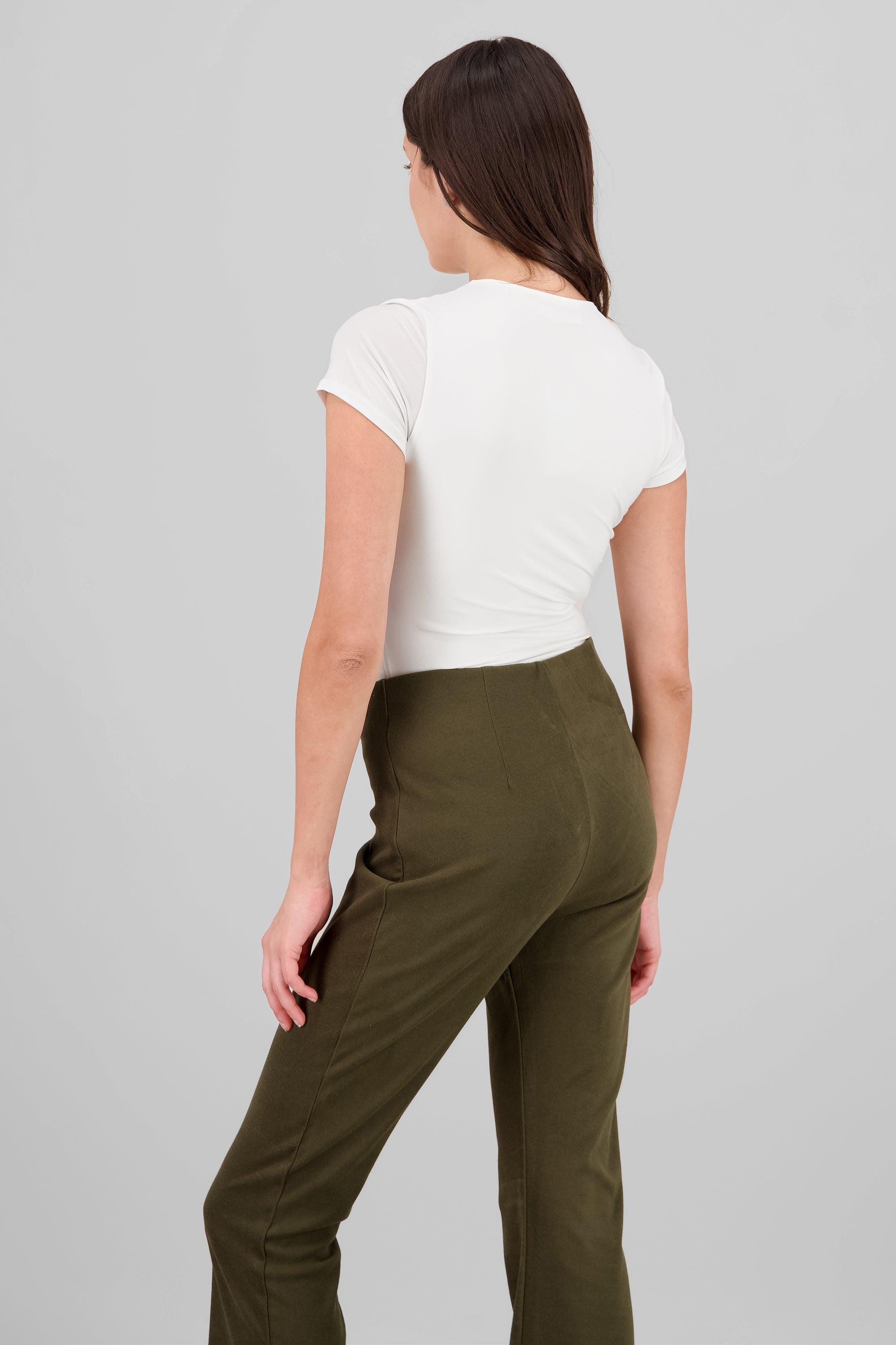 Bodysuit manga corta cuello redondo BLANCO