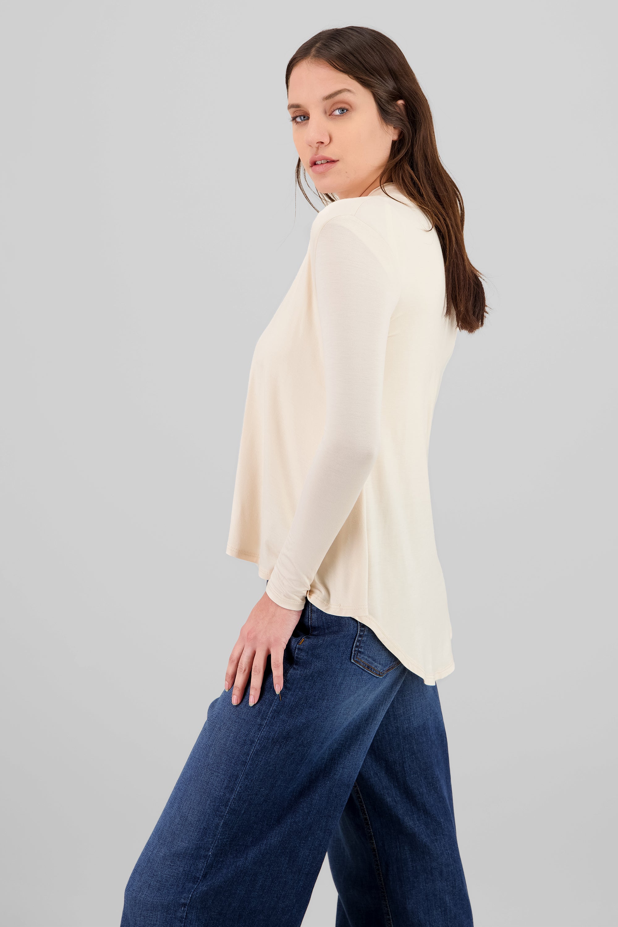 Cárdigan liso CREMA