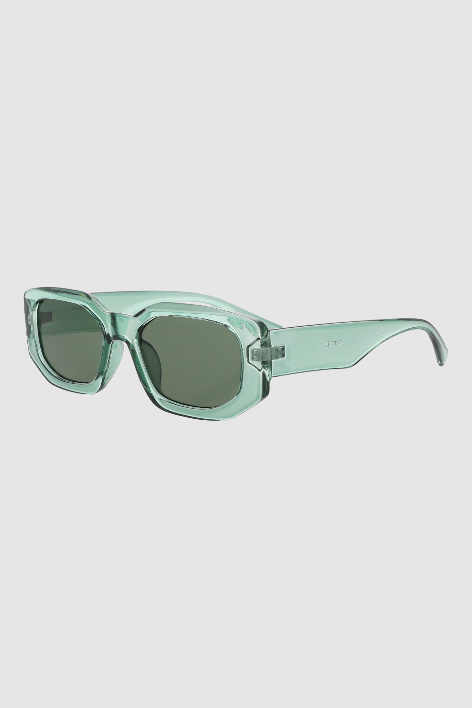 Lentes rectangulo geometrico VERDE