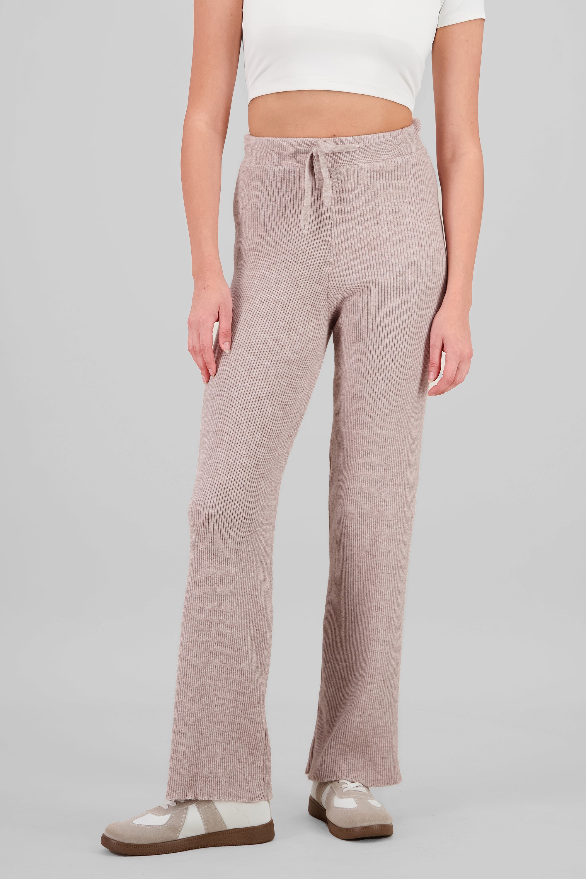 Pantalon tejido suave BEIGE