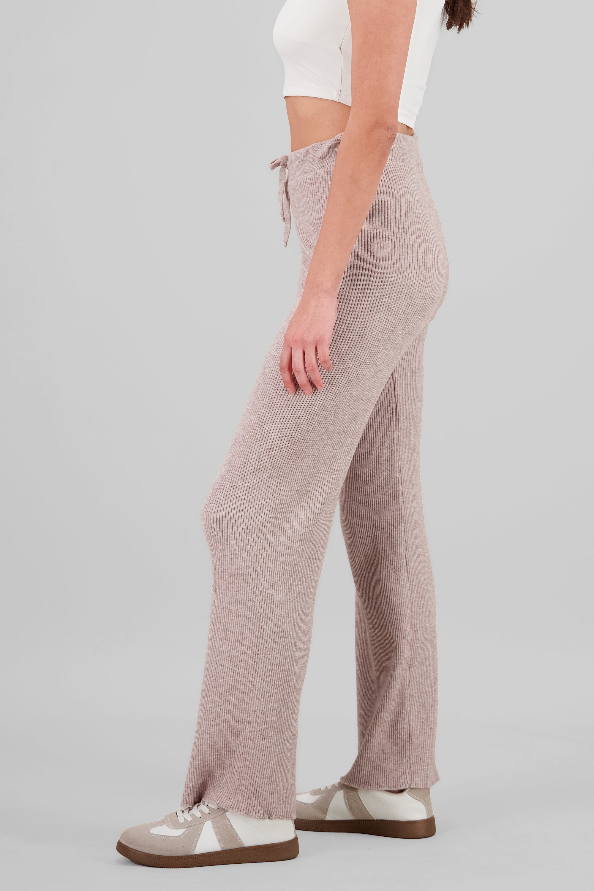 Pantalon tejido suave BEIGE