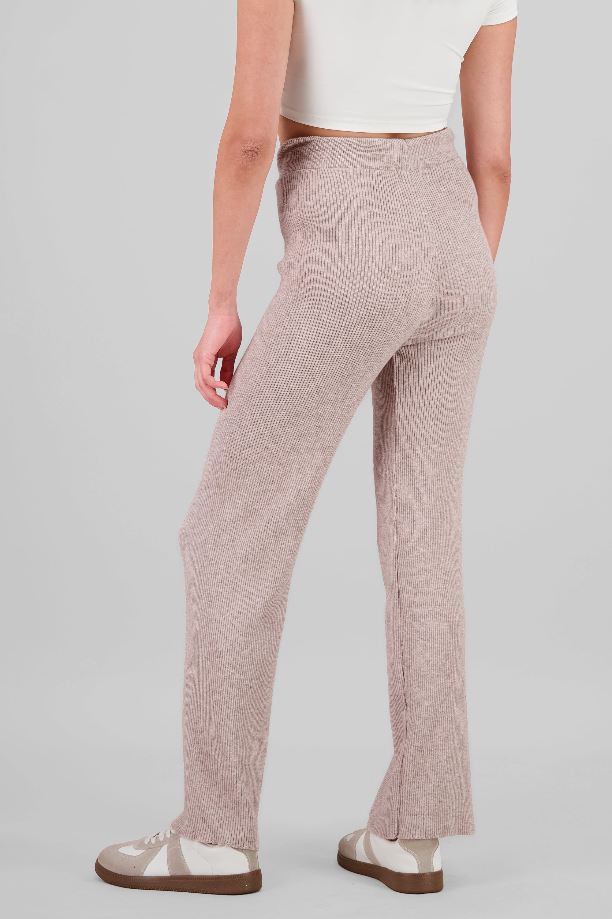 Pantalon tejido suave BEIGE