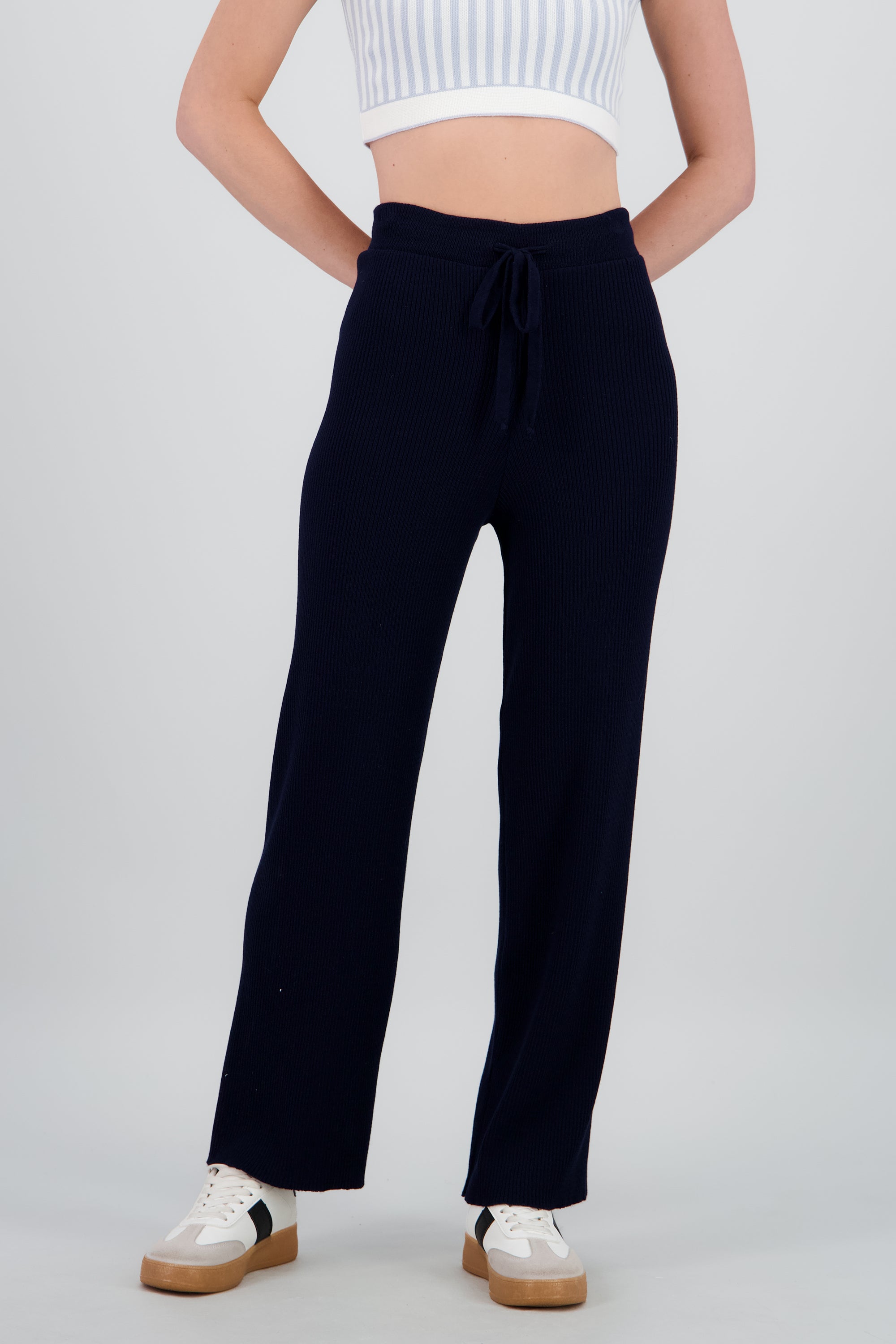 Pantalon tejido suave MARINO