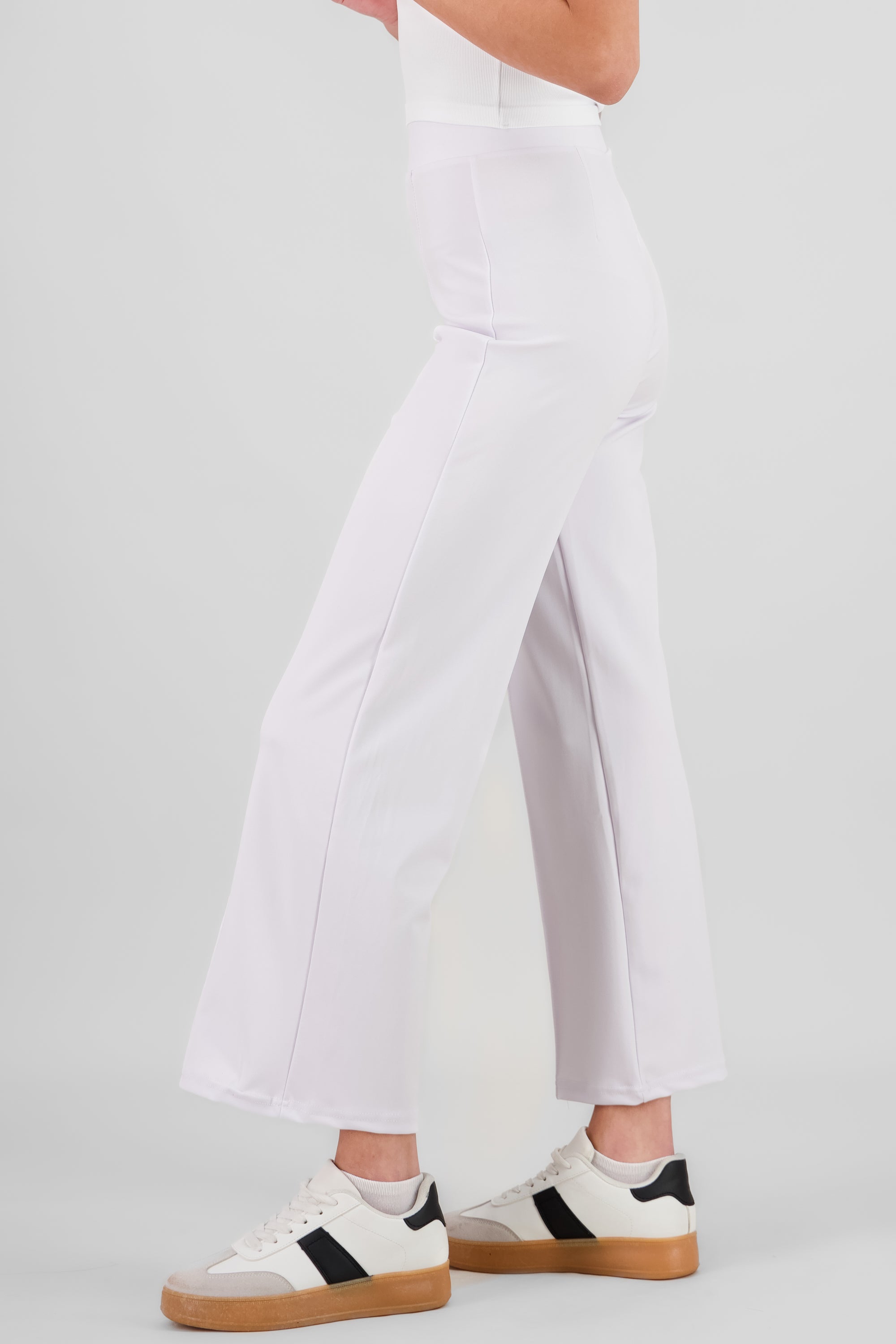 Pantalon recto costuras BLANCO