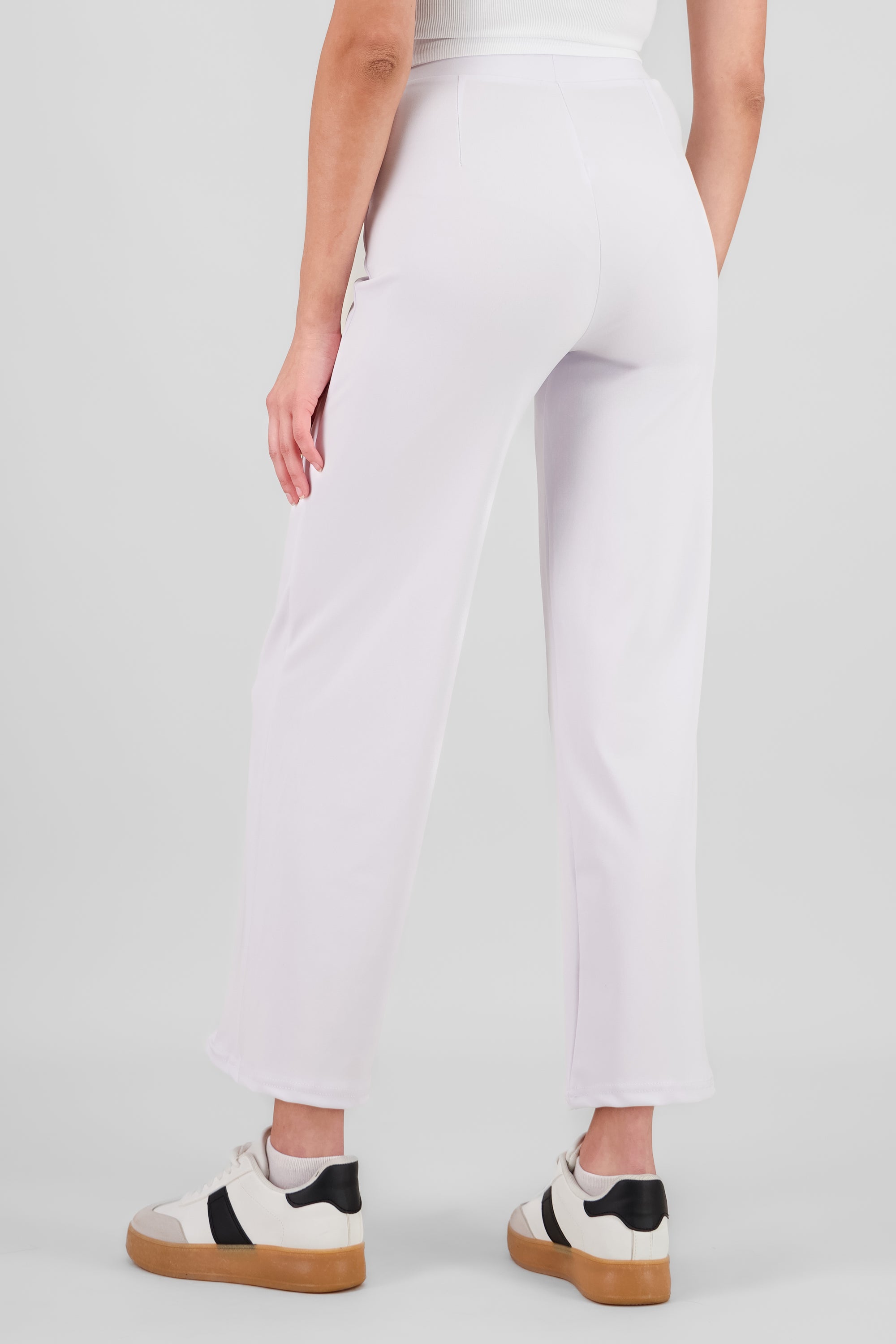 Pantalon recto costuras BLANCO