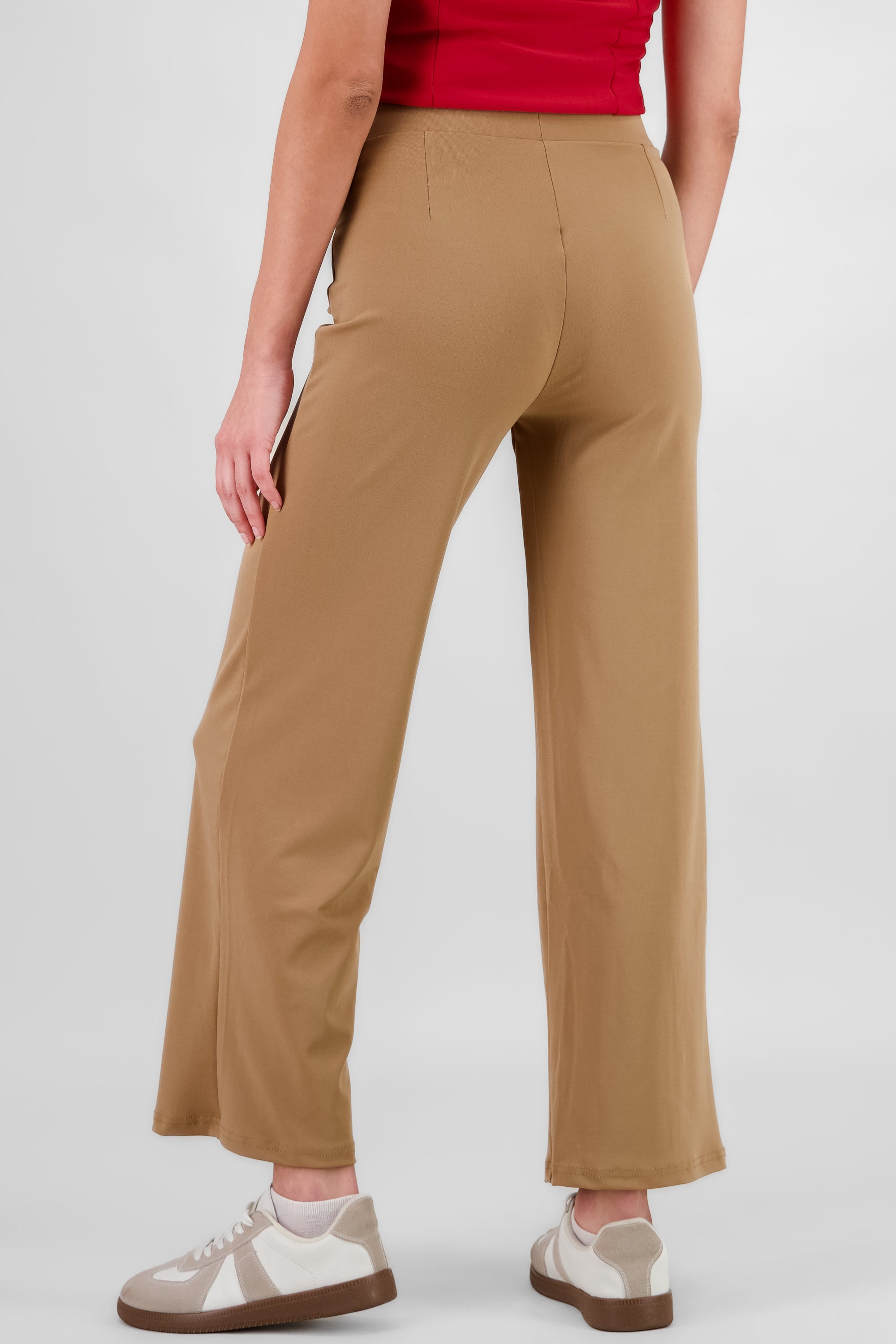 Pantalon recto costuras CAMELLO