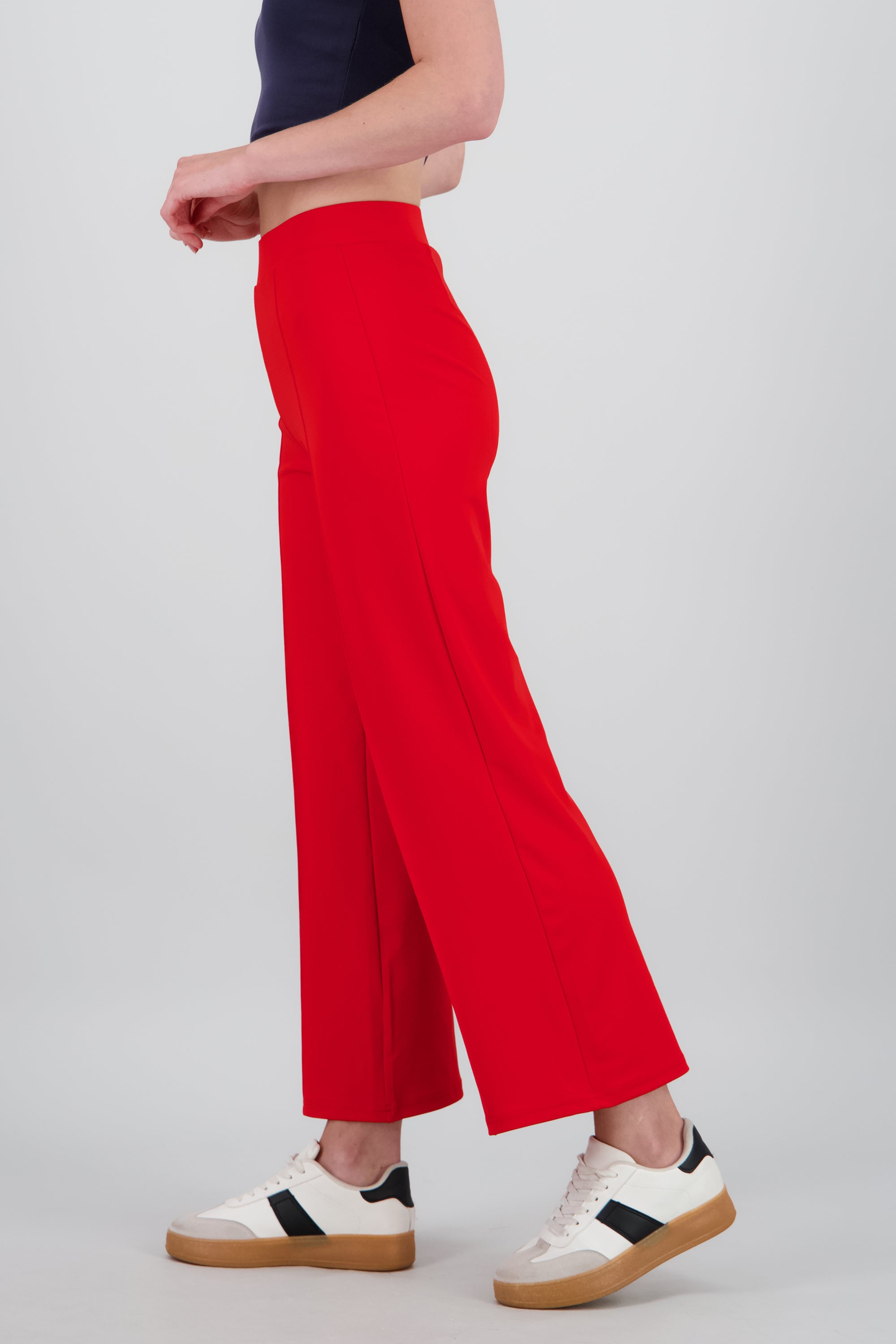 Pantalon recto costuras ROJO