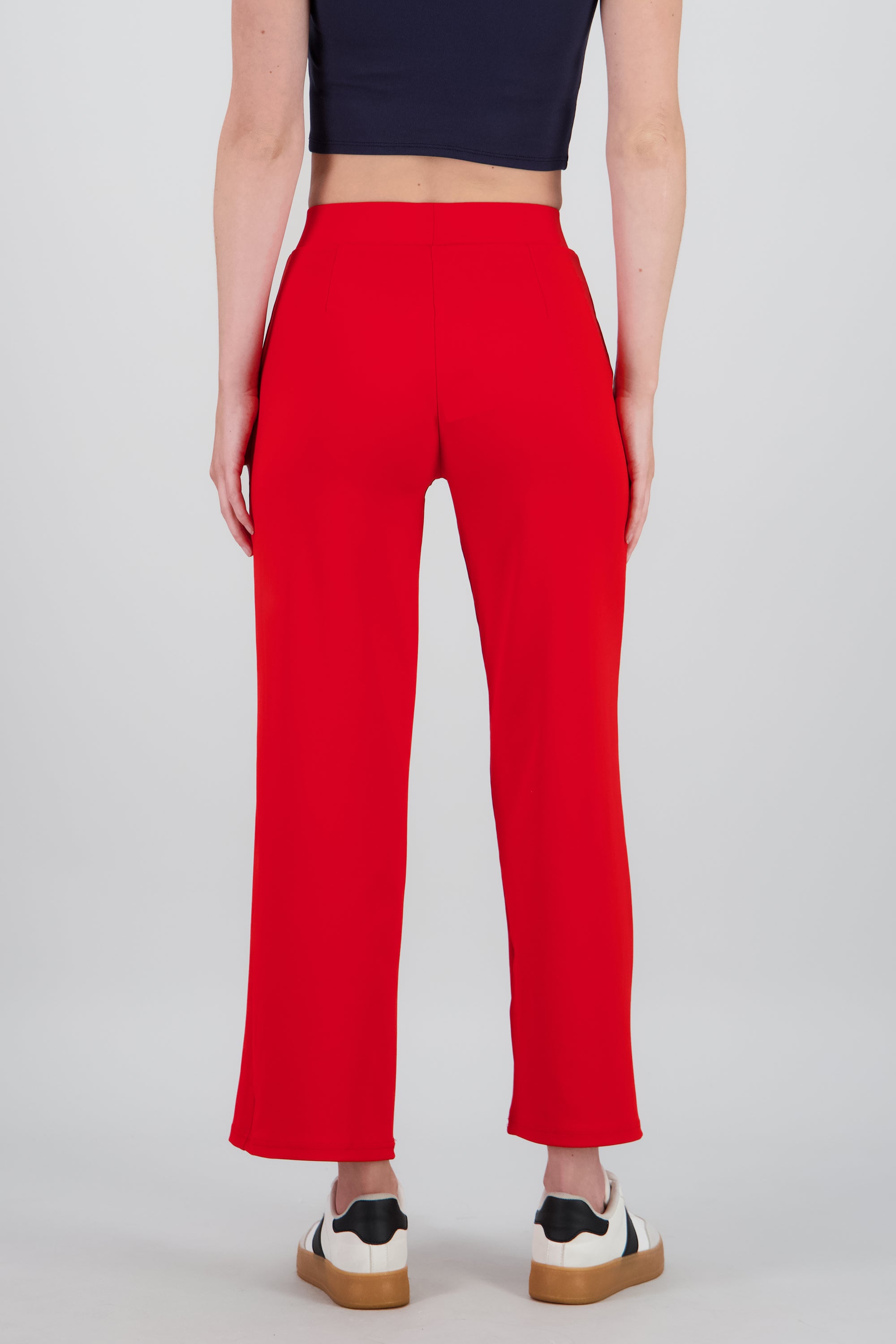 Pantalon recto costuras ROJO