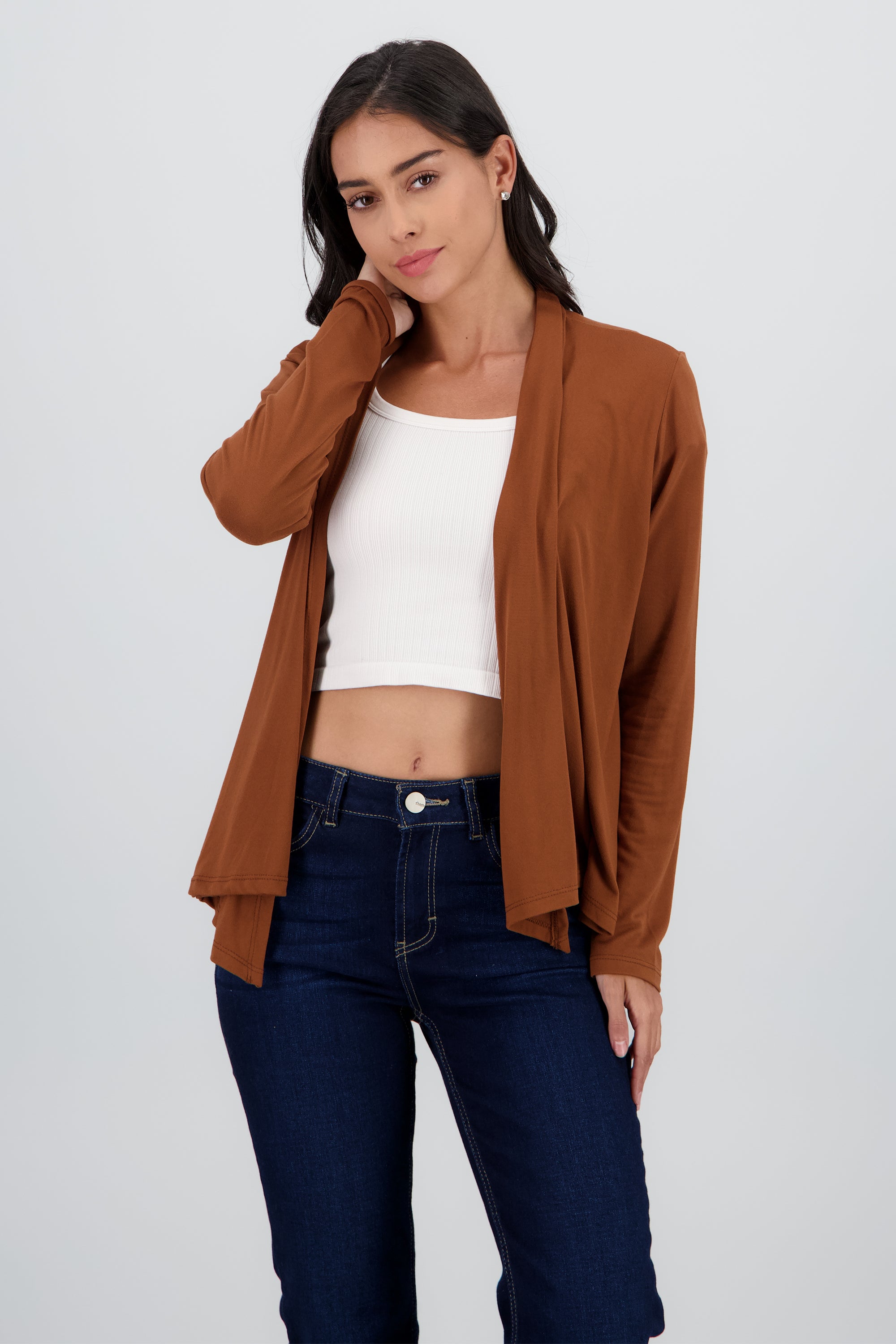 Cardigan corto manga larga CAFE