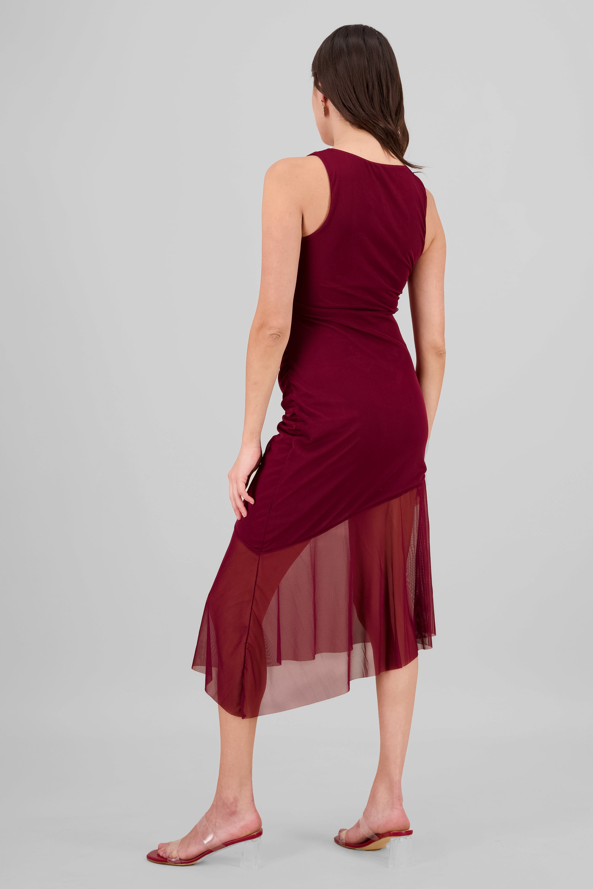 Vestido maxi mesh olan VINO