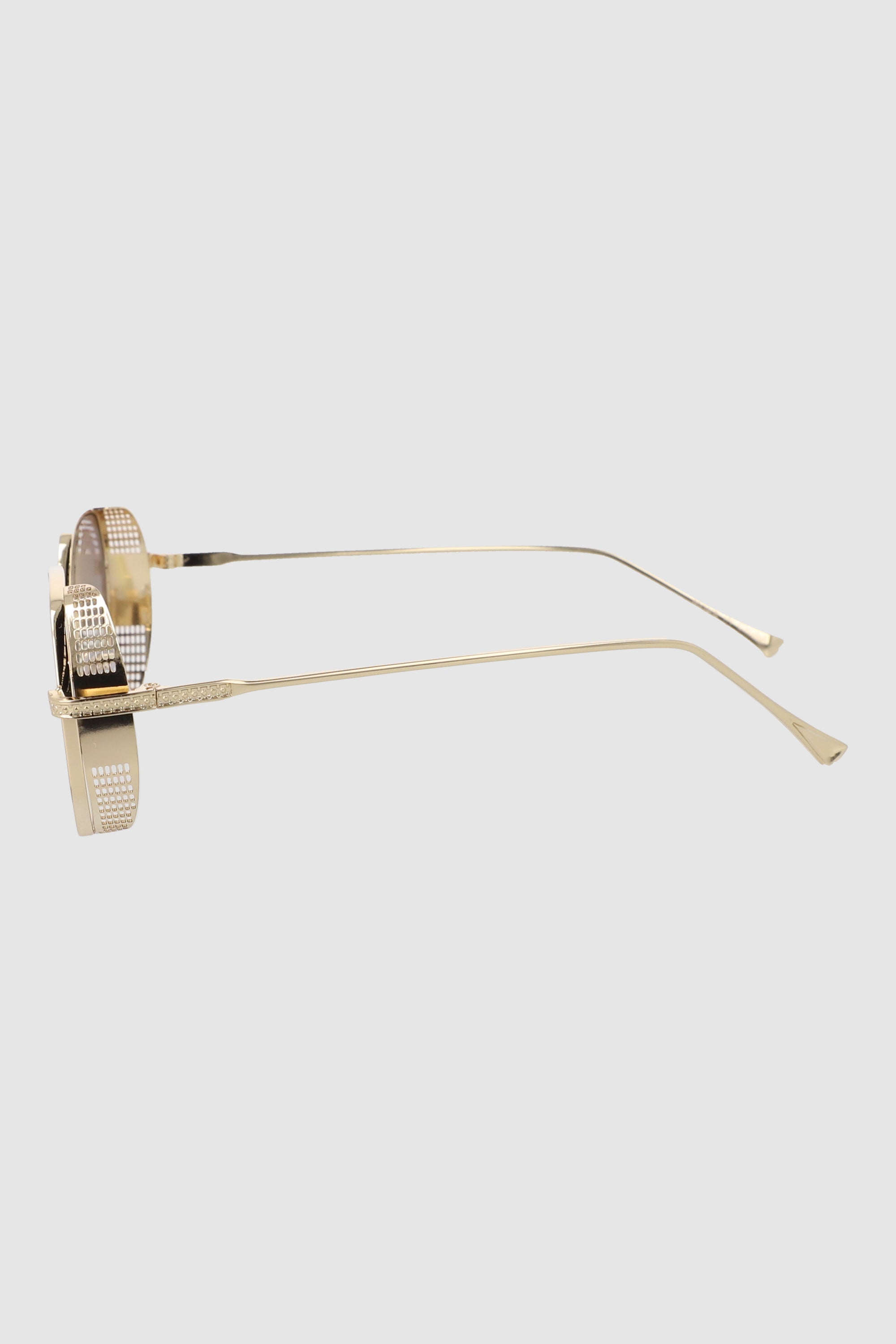 Lentes geometricos metal AMARILLO