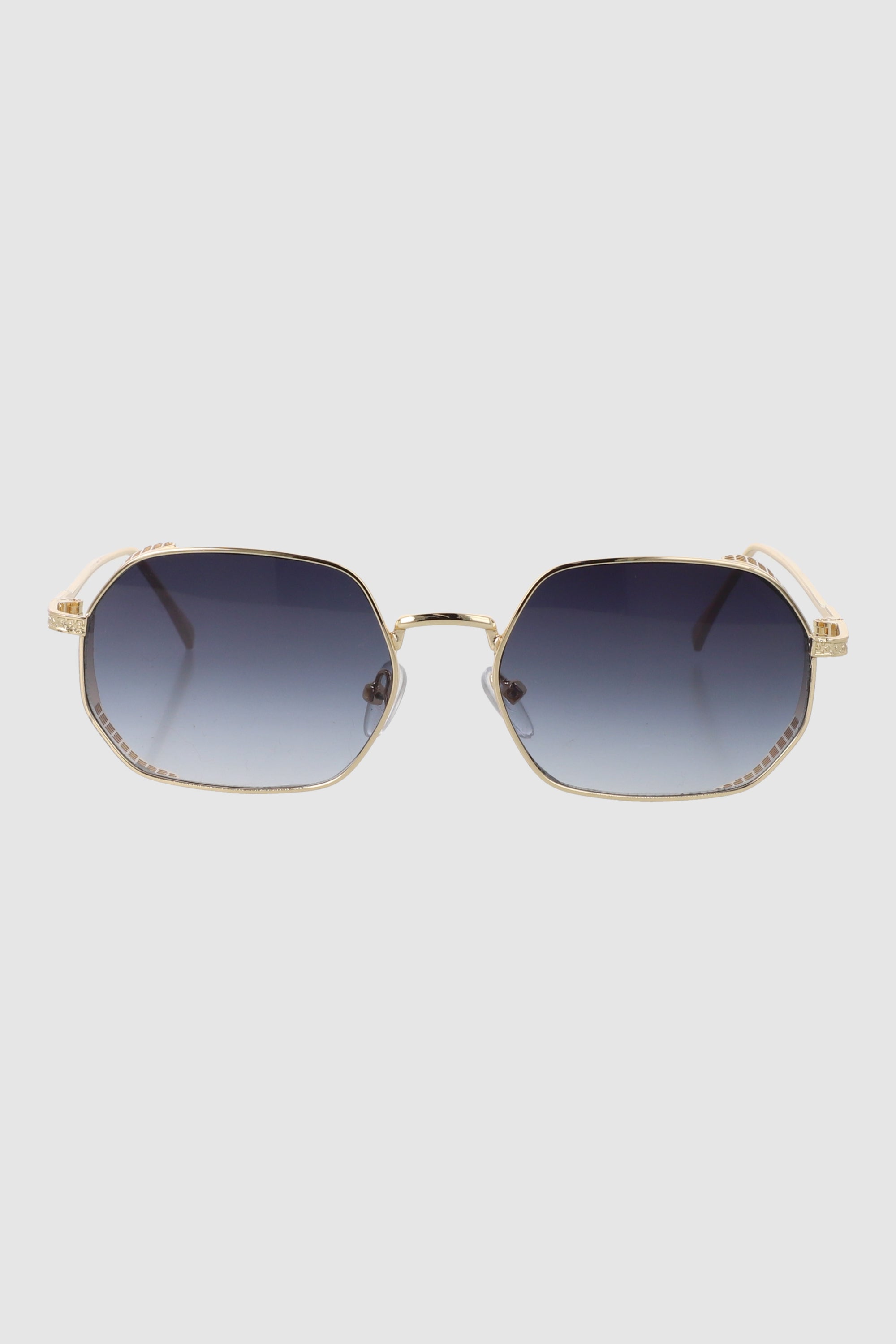 Lentes geometricos metal AZUL