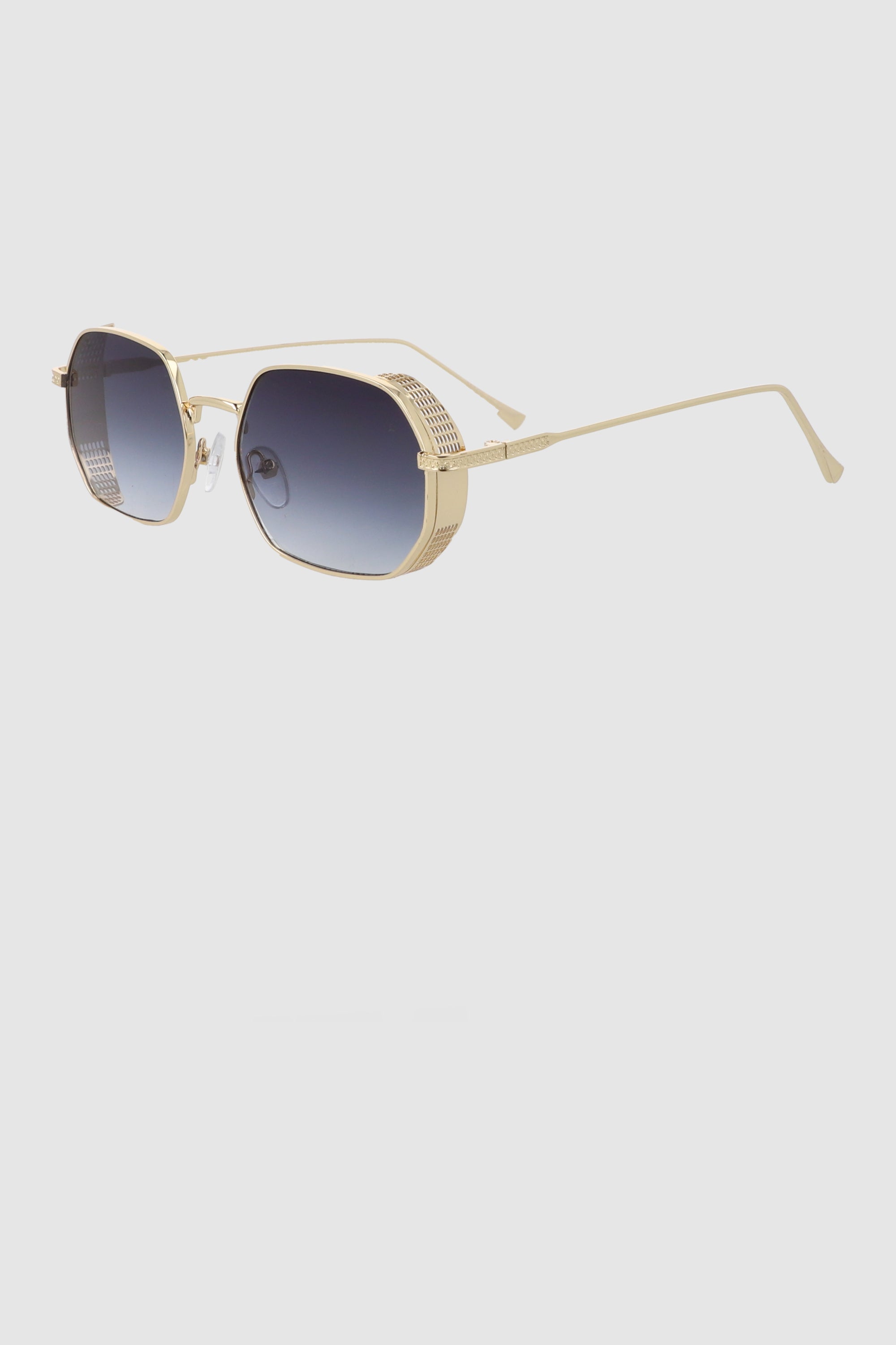 Lentes geometricos metal AZUL