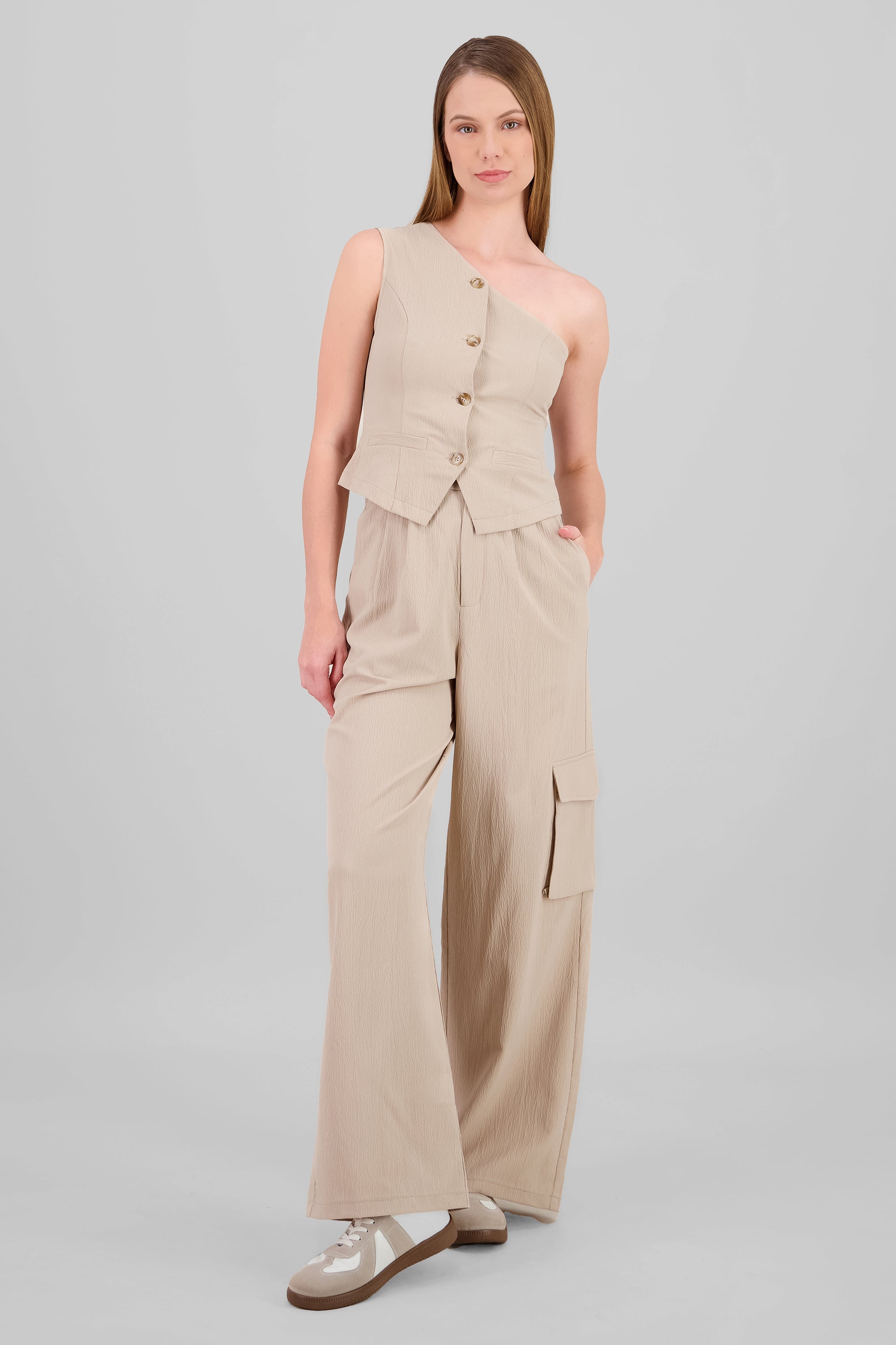 Pantalon de vestir con bolsa cargo ARENA
