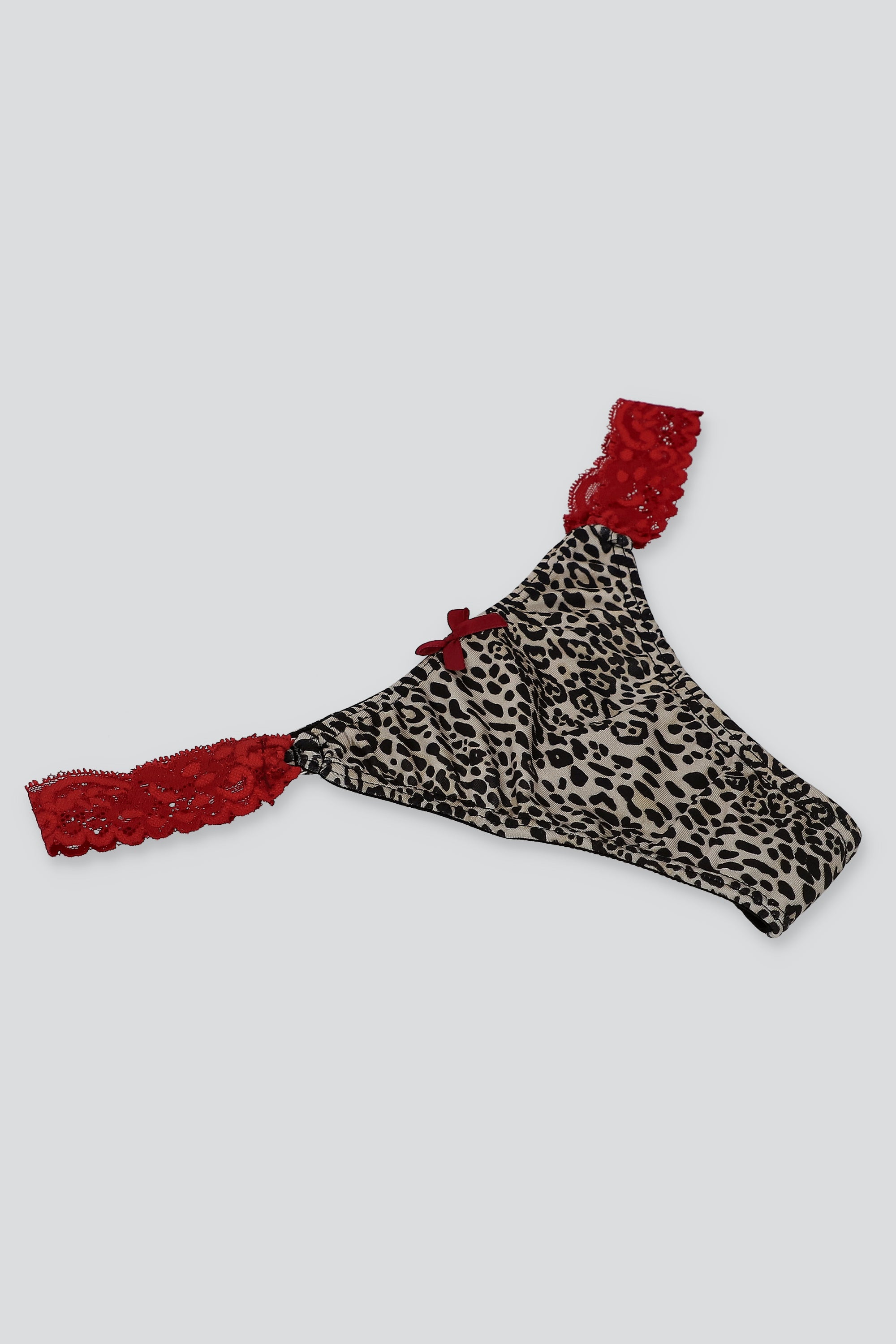 Tanga detalle lateral animal print VINO