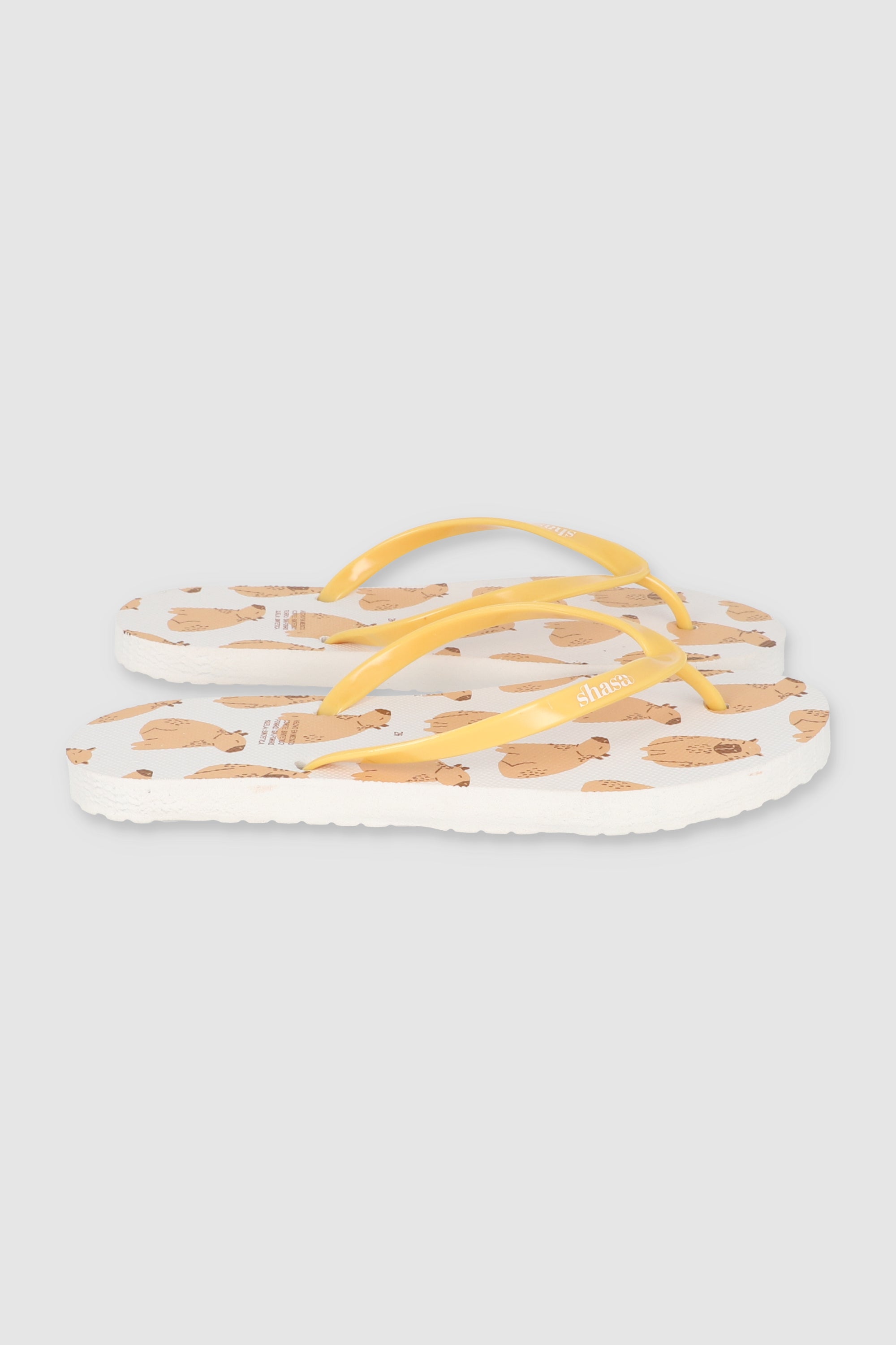 Flip Flops Capibara Sonriendo BLANCO