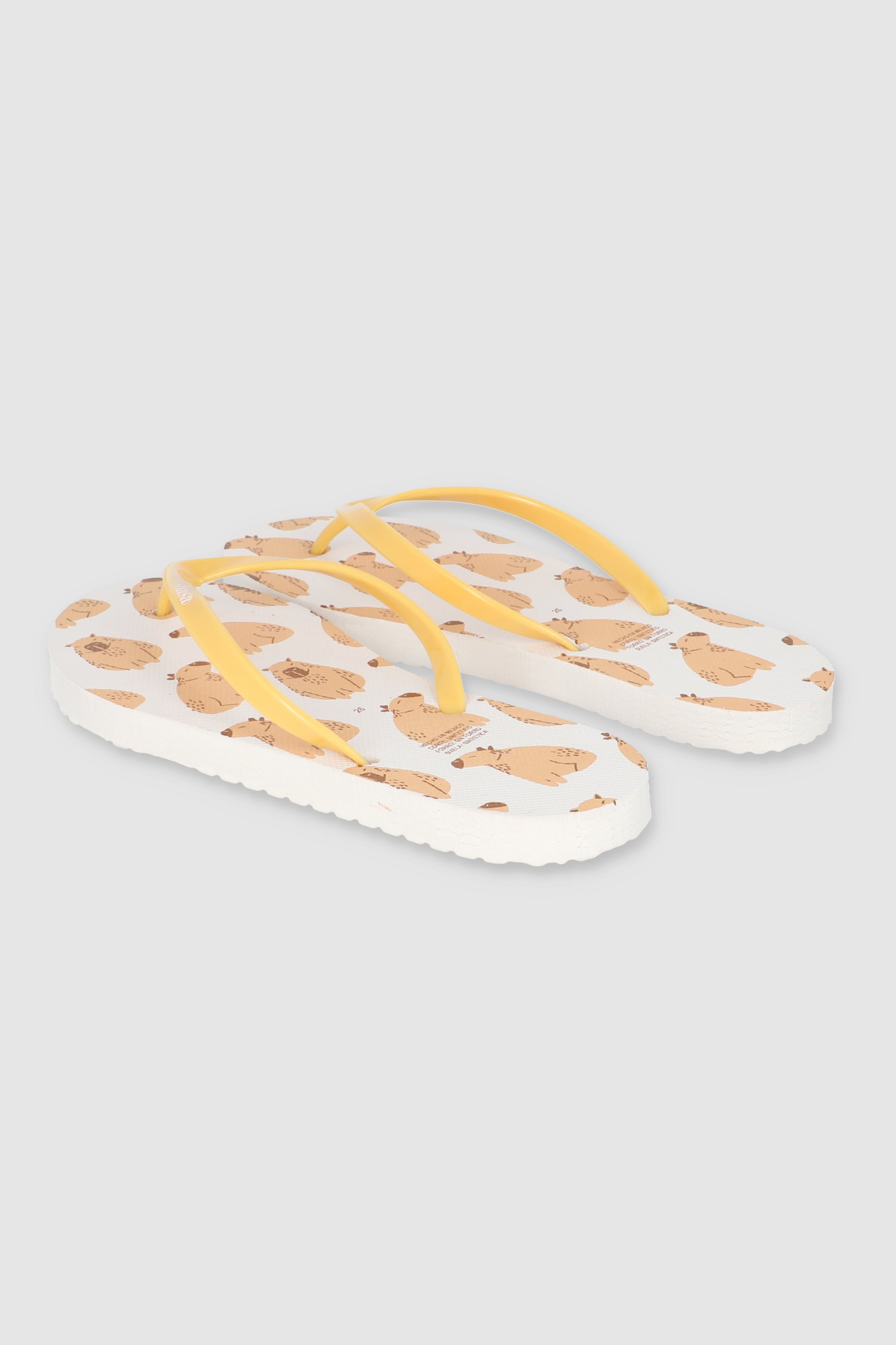 Flip Flops Capibara Sonriendo BLANCO
