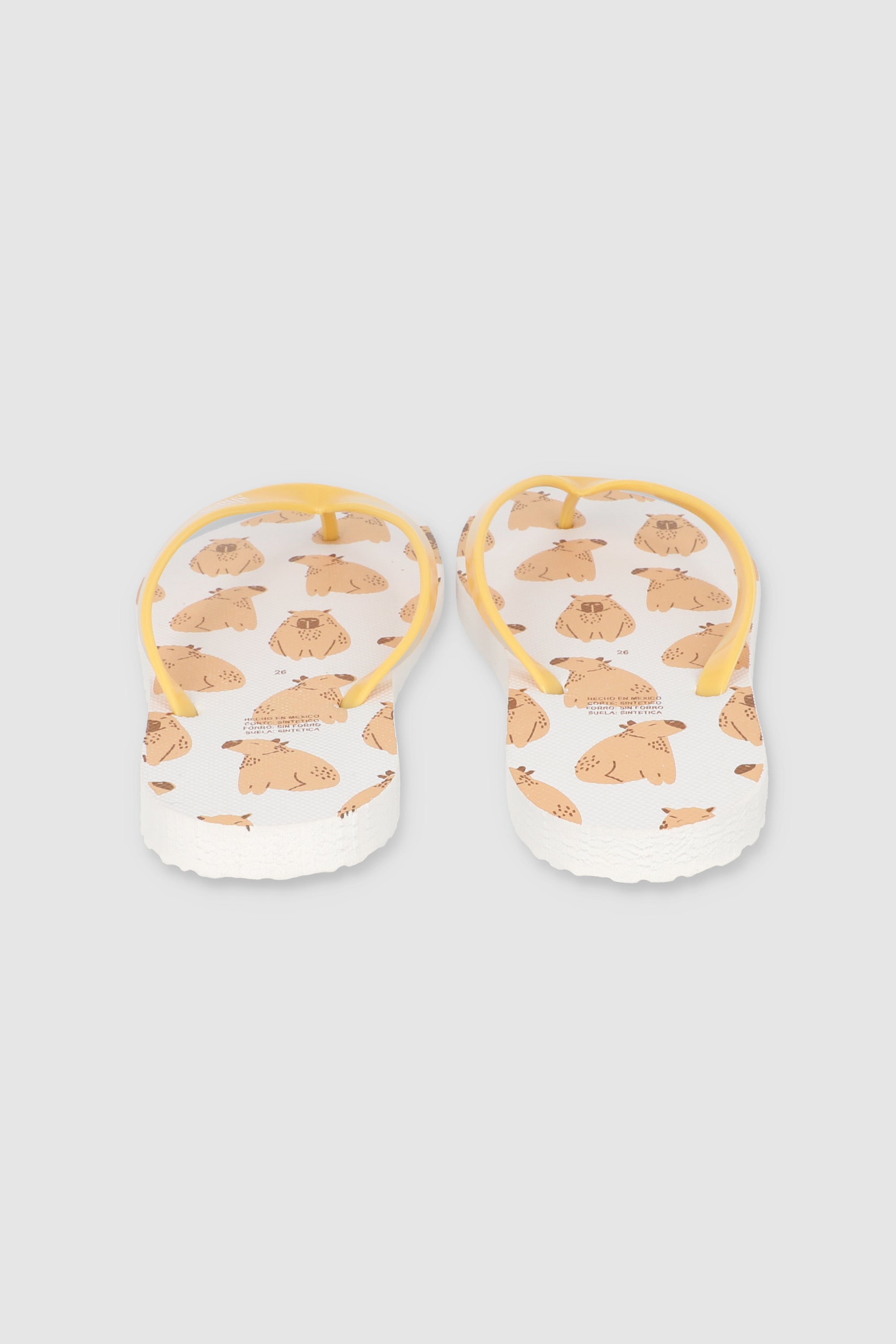 Flip Flops Capibara Sonriendo BLANCO