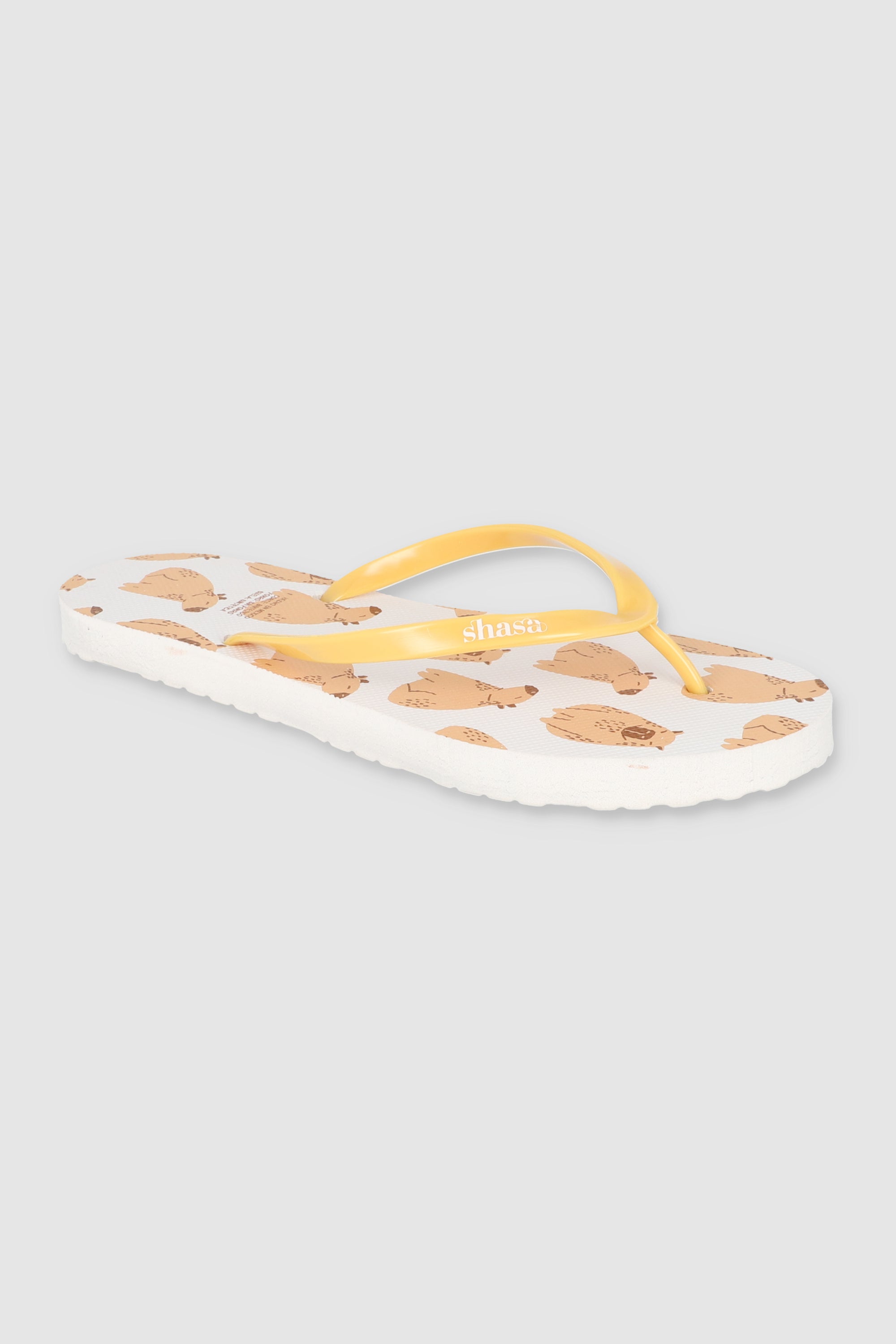 Flip Flops Capibara Sonriendo BLANCO