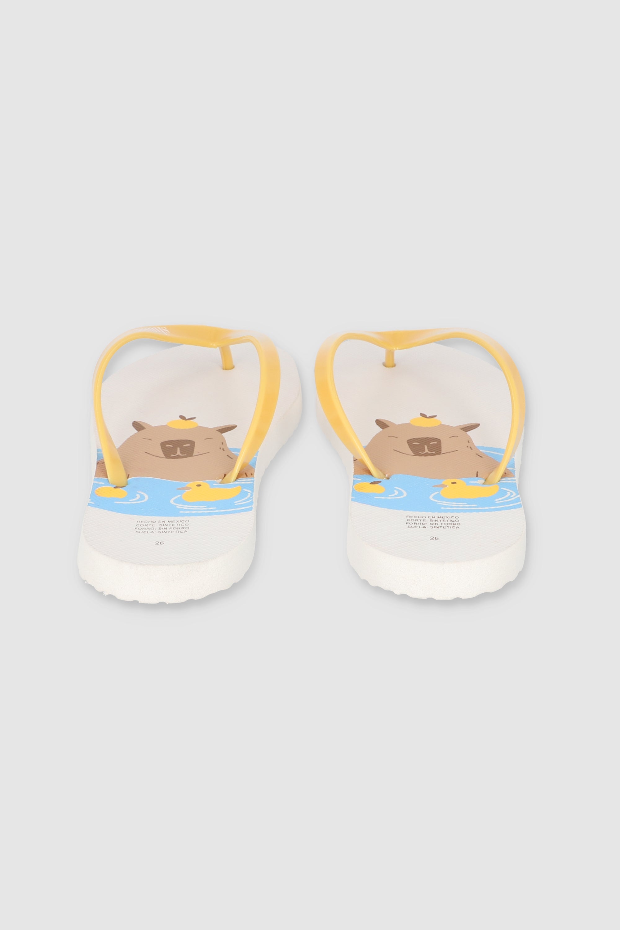 Flip Flops Capibara Nadando BLANCO