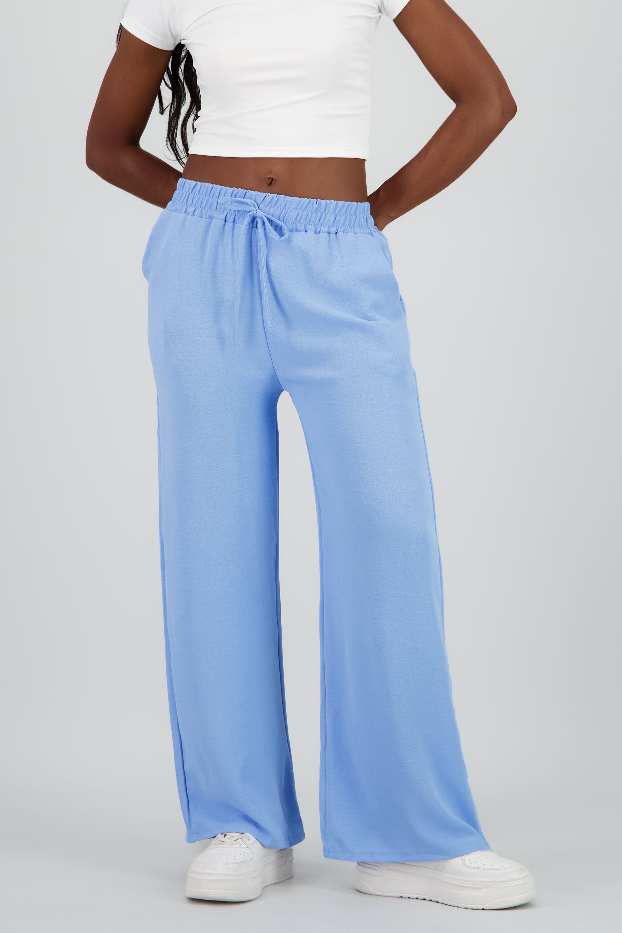 Pantalon ligero liso AZUL