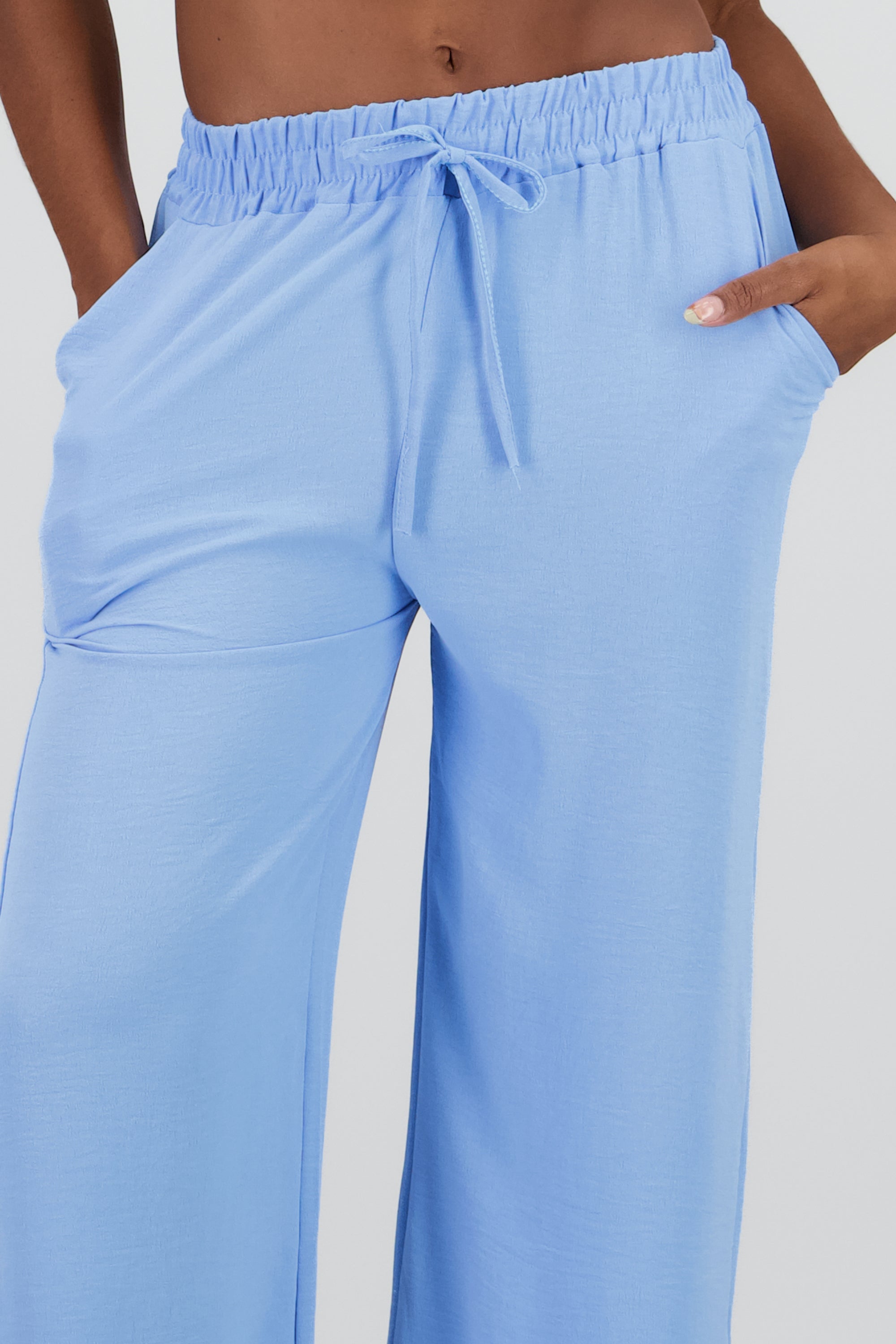 Pantalon ligero liso AZUL