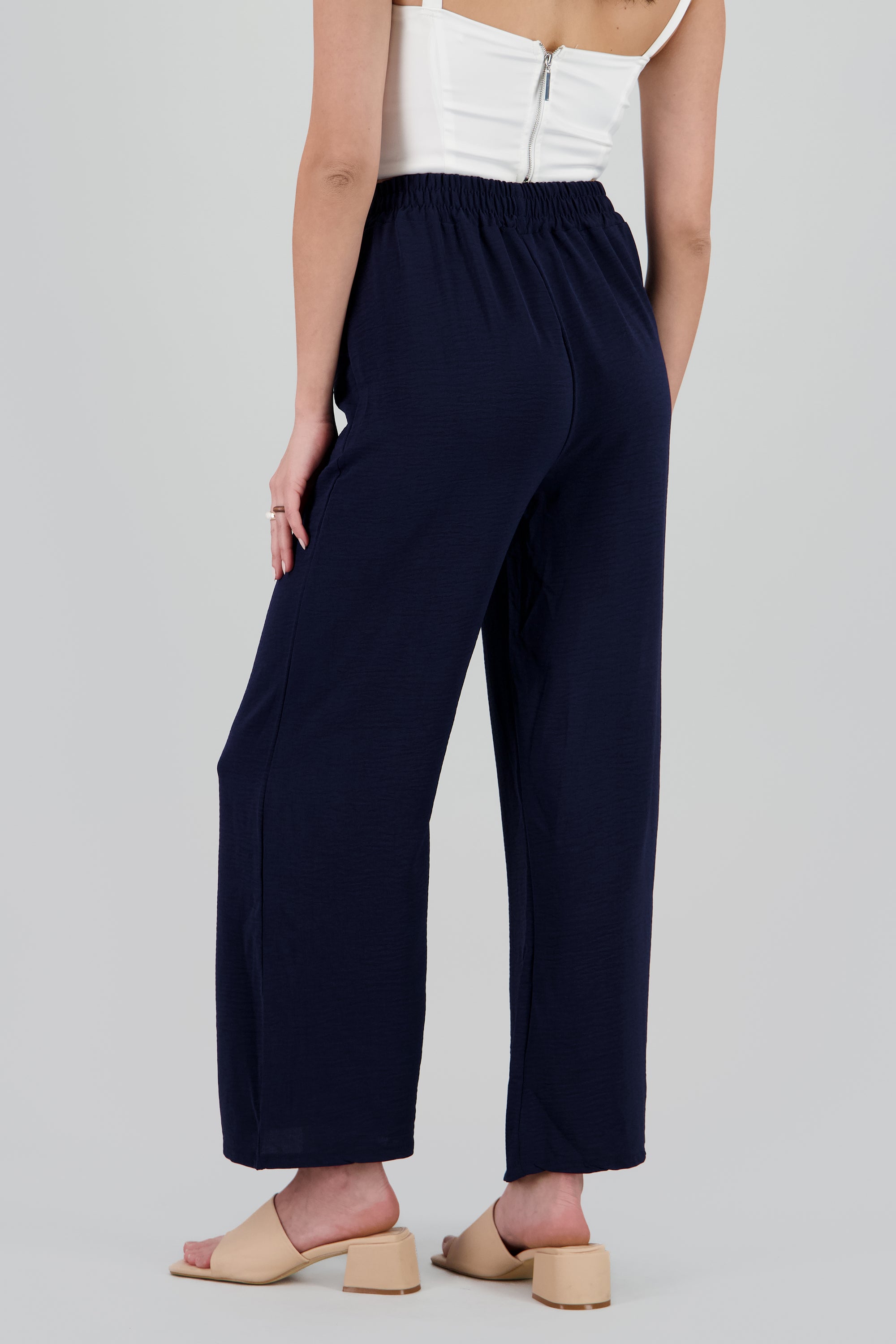 Pantalon ligero liso MARINO