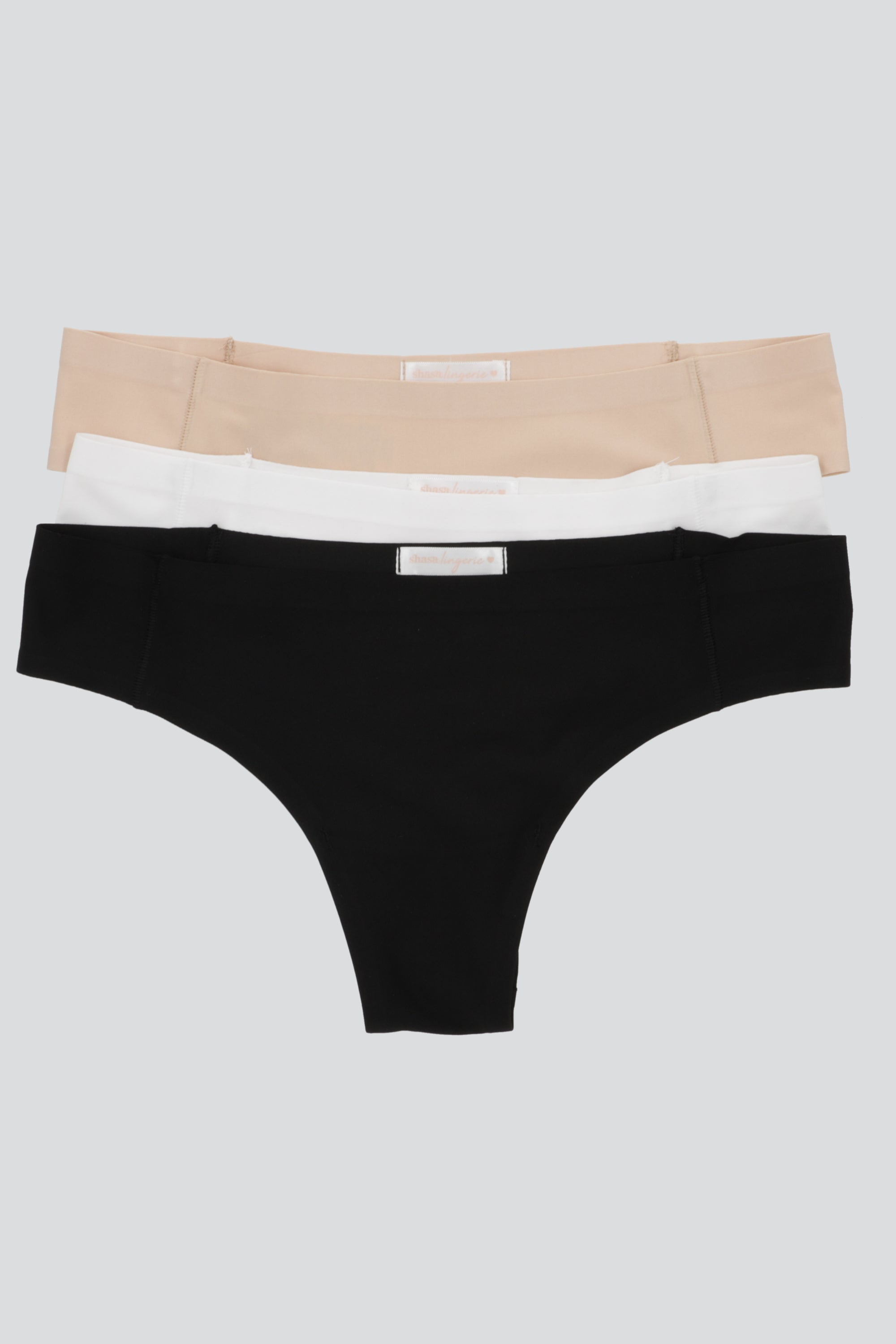 Tripack tangas sin costura NUDE
