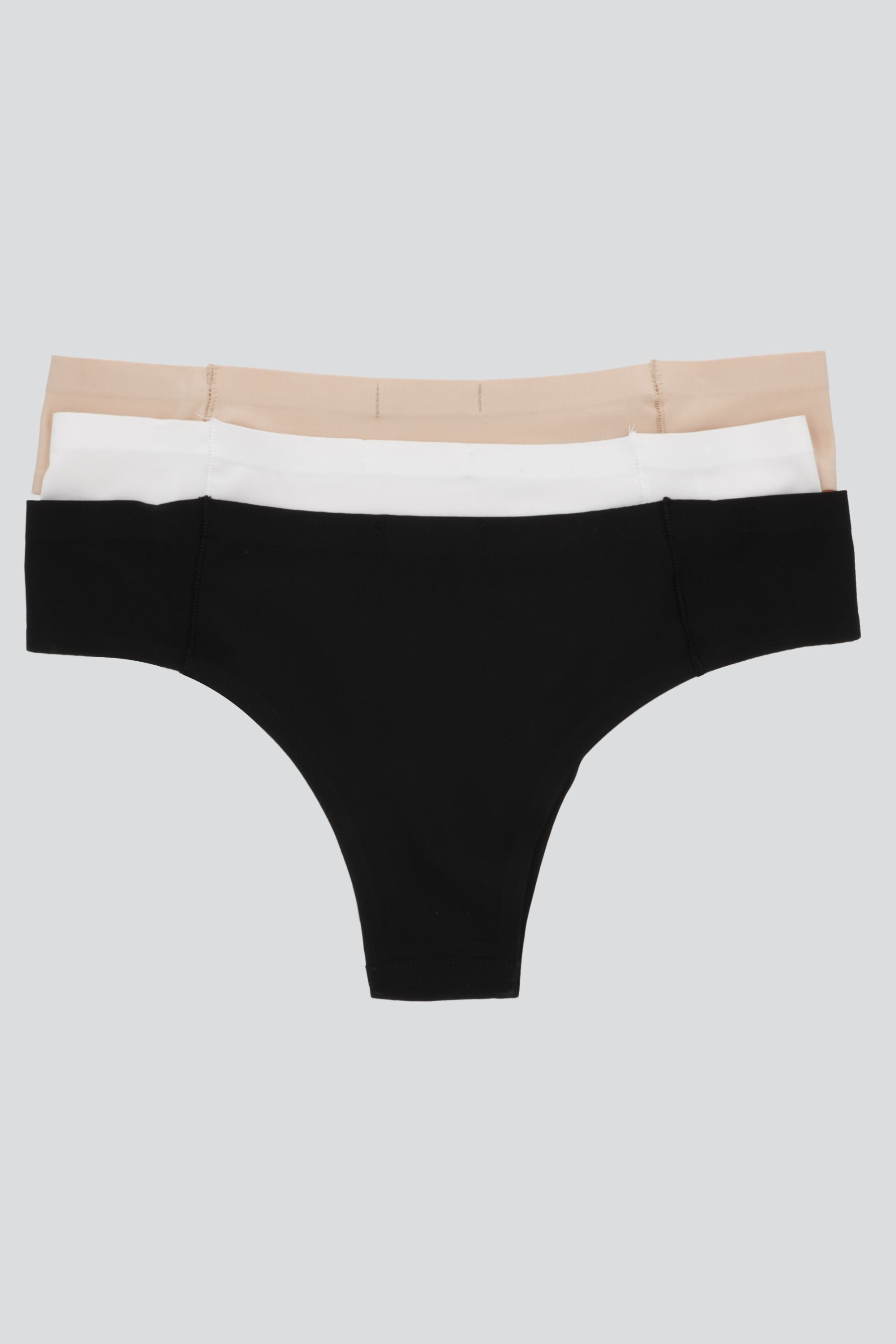 Tripack tangas sin costura NUDE