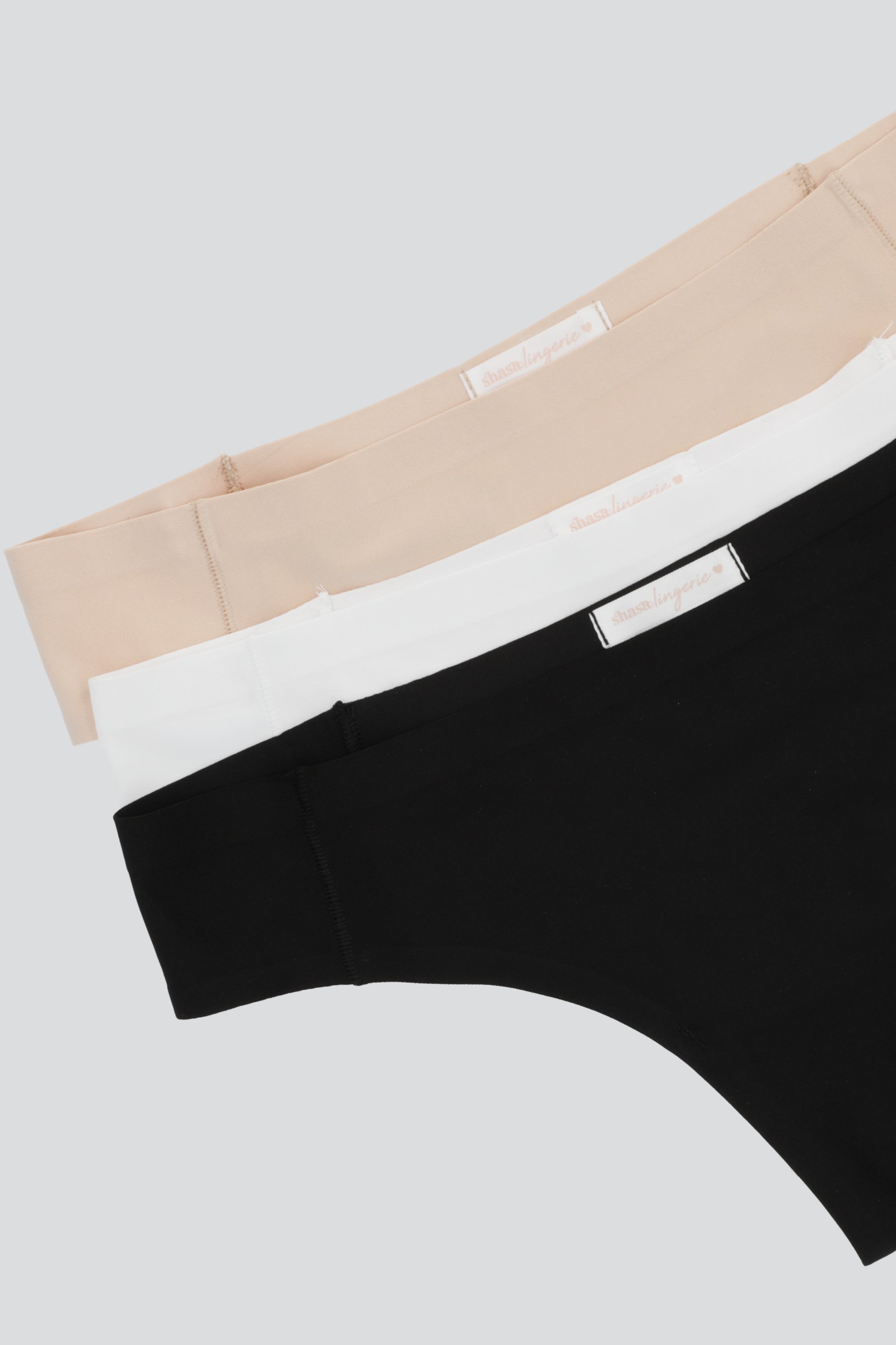 Tripack tangas sin costura NUDE