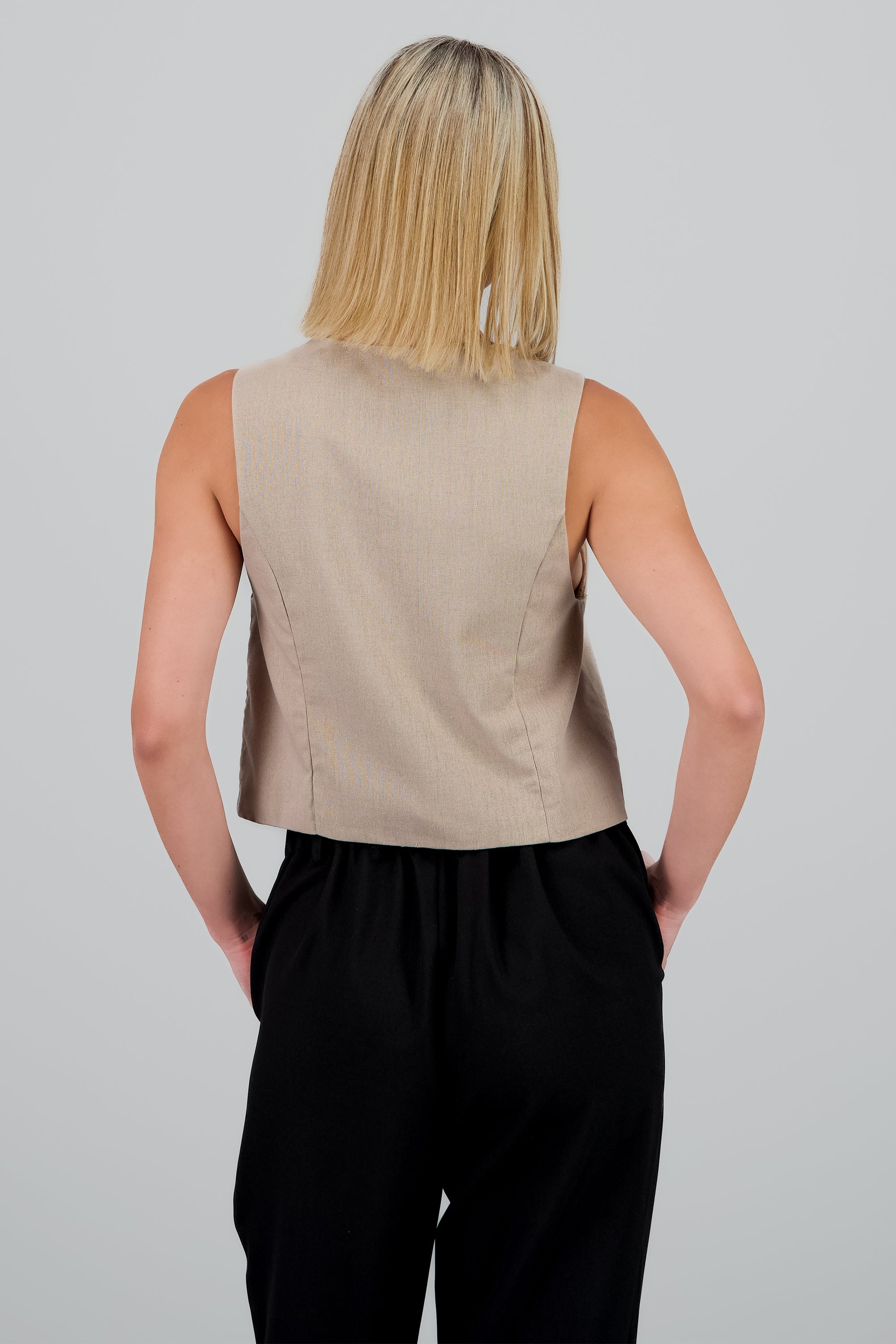 Chaleco con pinzas BEIGE