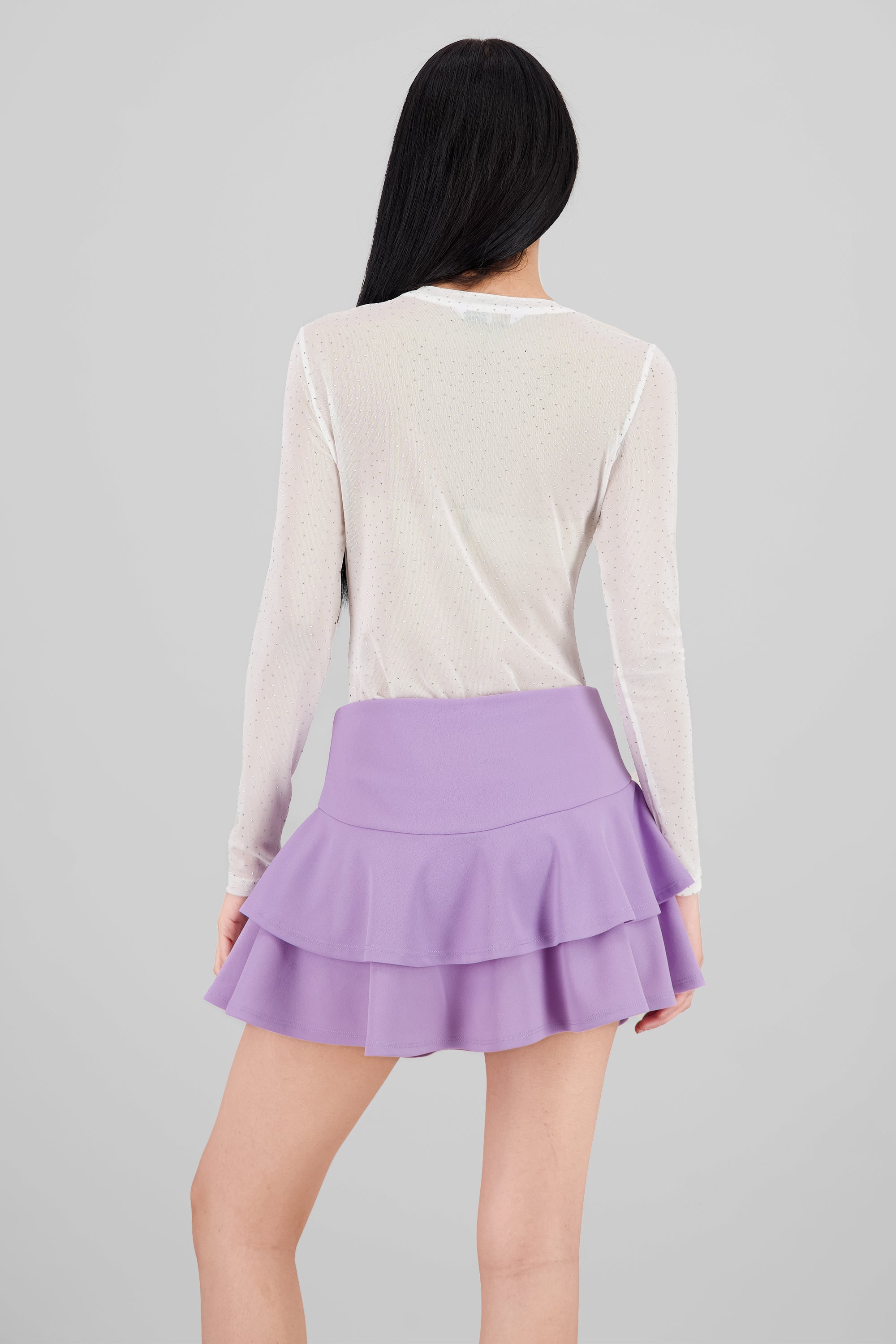 Body mesh detalle brillos BLANCO