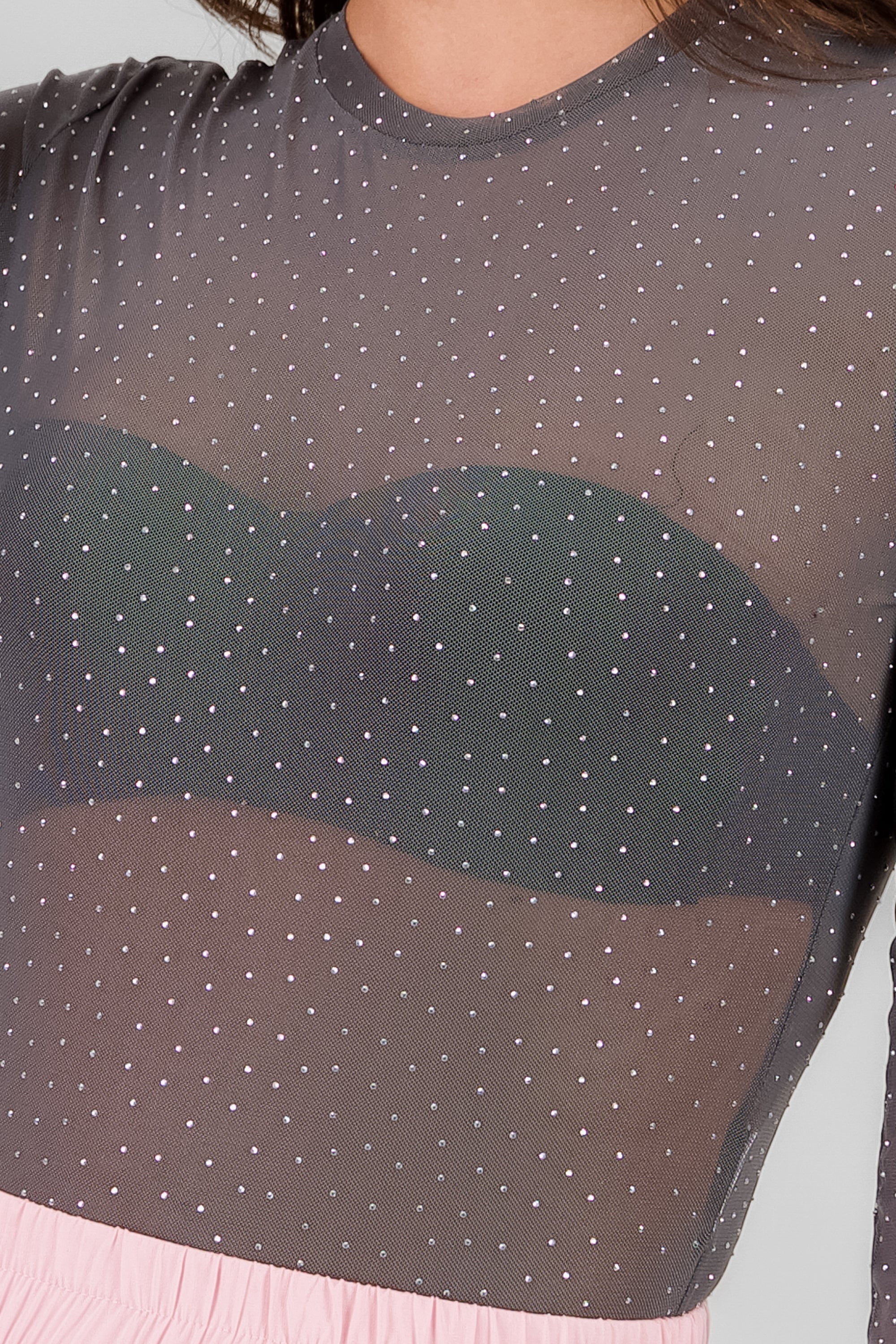 Body mesh detalle brillos GRIS