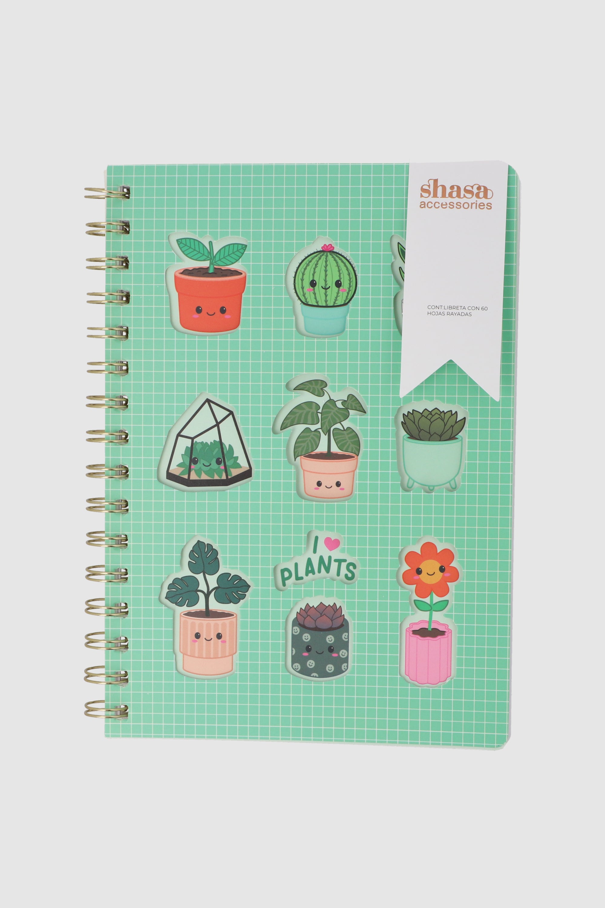 Libreta plantitas VERDE