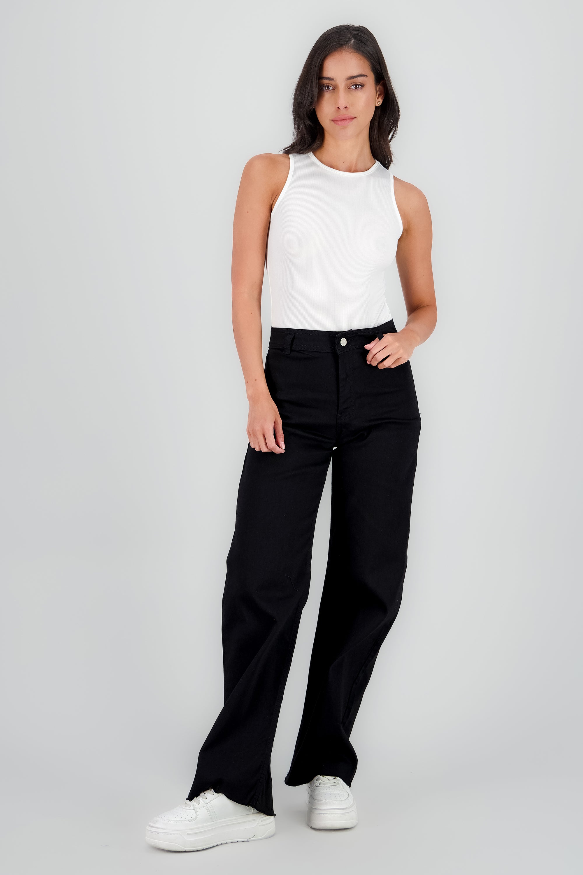 Jeans wide leg marine NEGRO