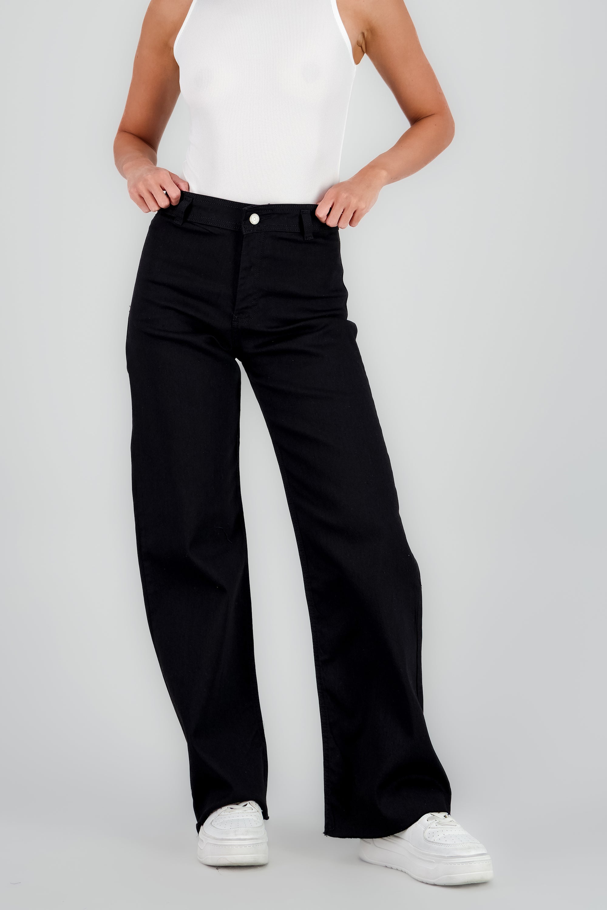 Jeans wide leg marine NEGRO