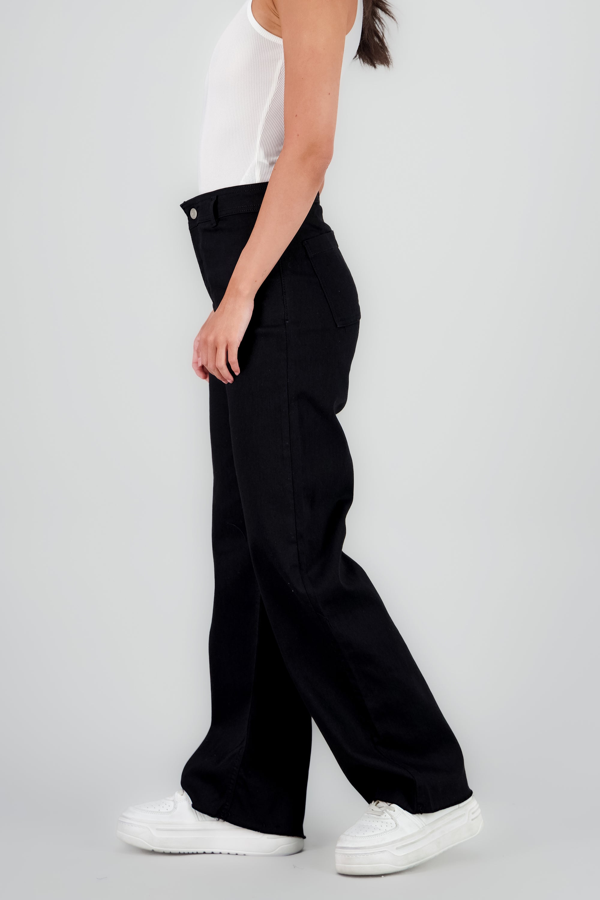Jeans wide leg marine NEGRO