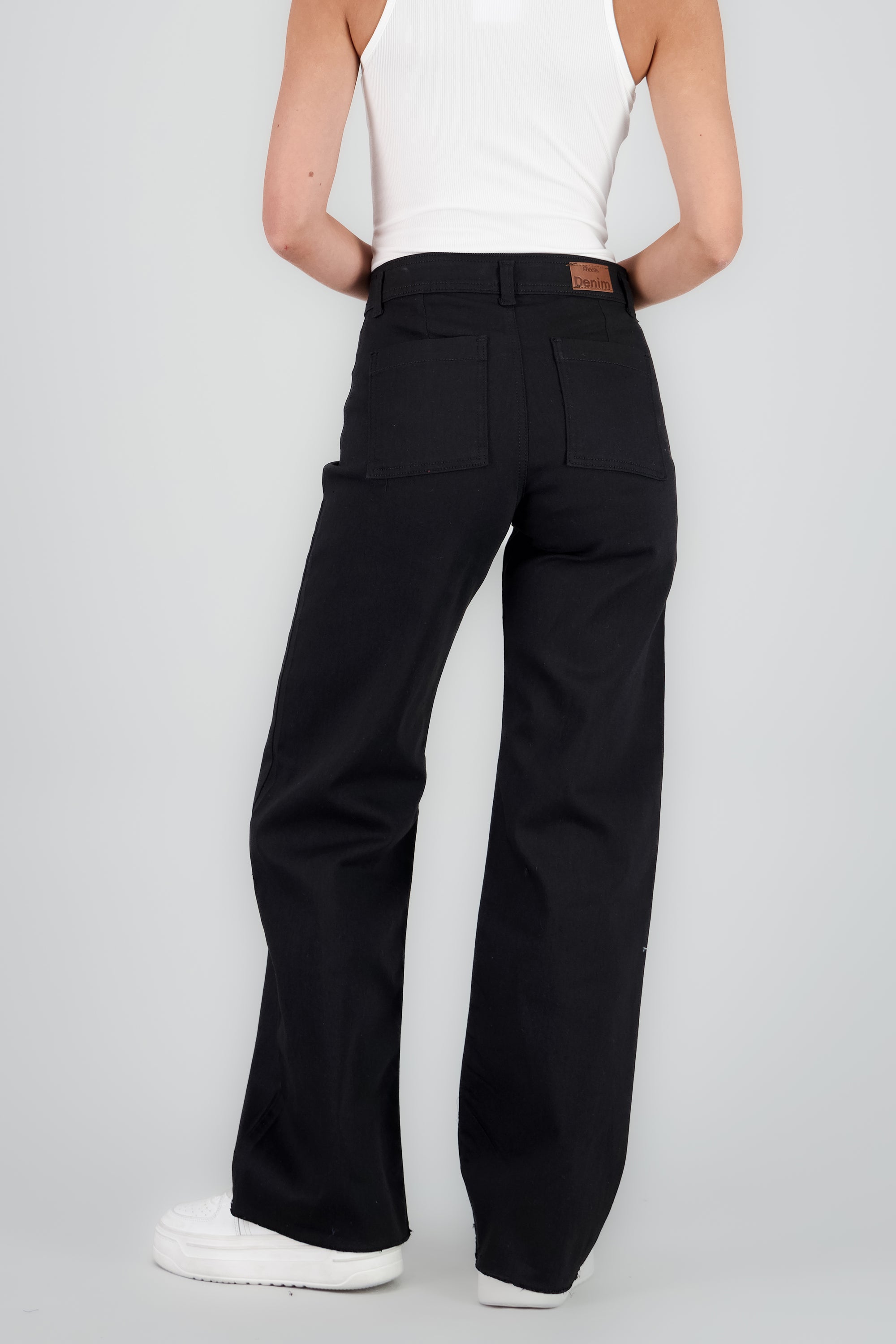 Jeans wide leg marine NEGRO