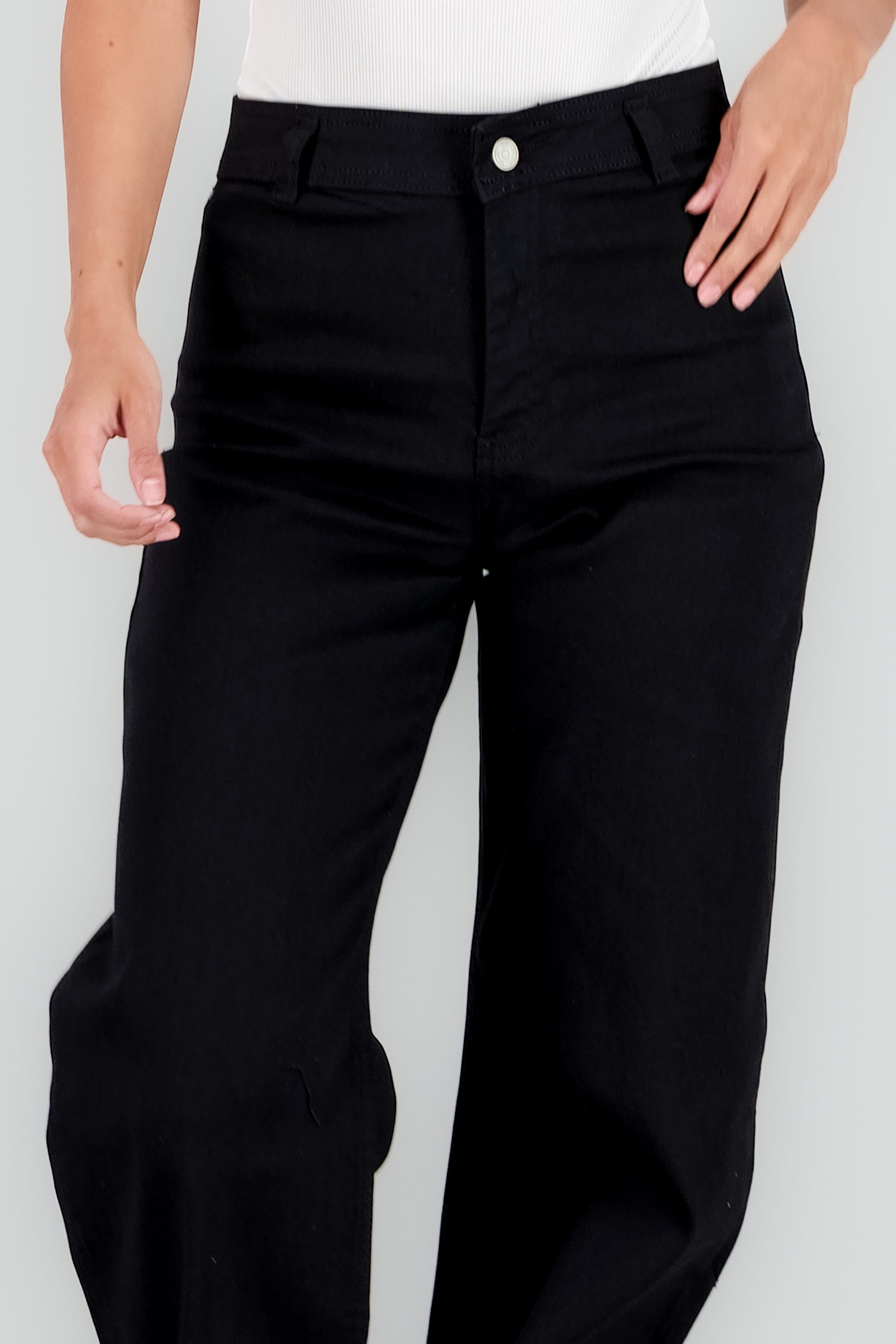 Jeans wide leg marine NEGRO
