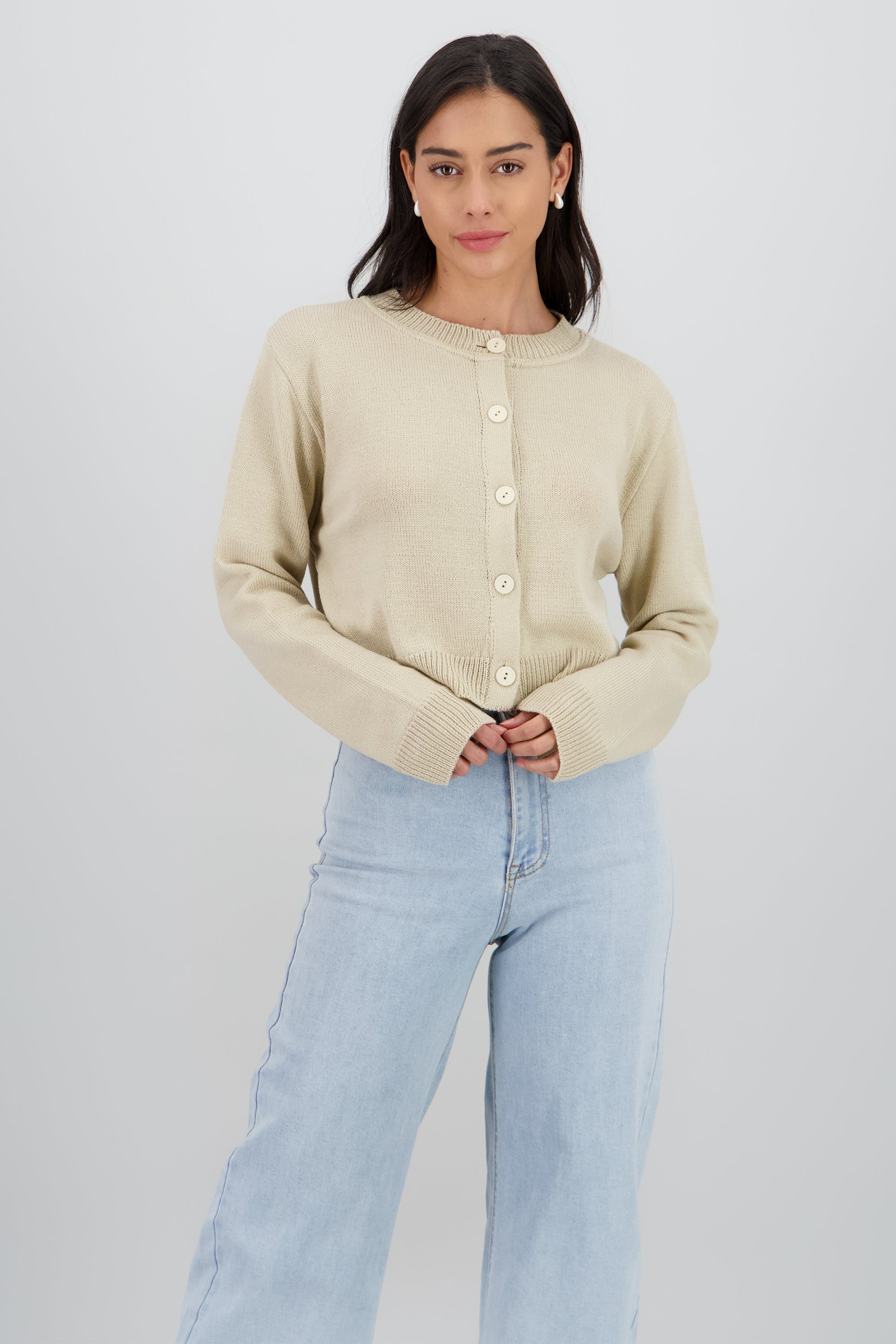 Cardigan botones liso ARENA