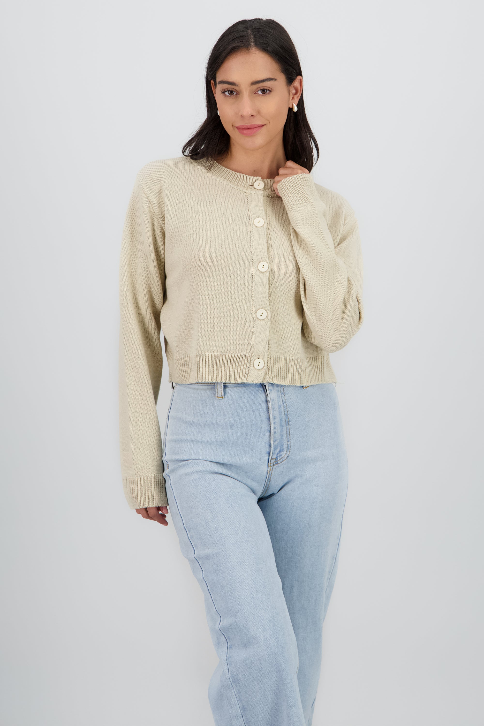 Cardigan botones liso ARENA